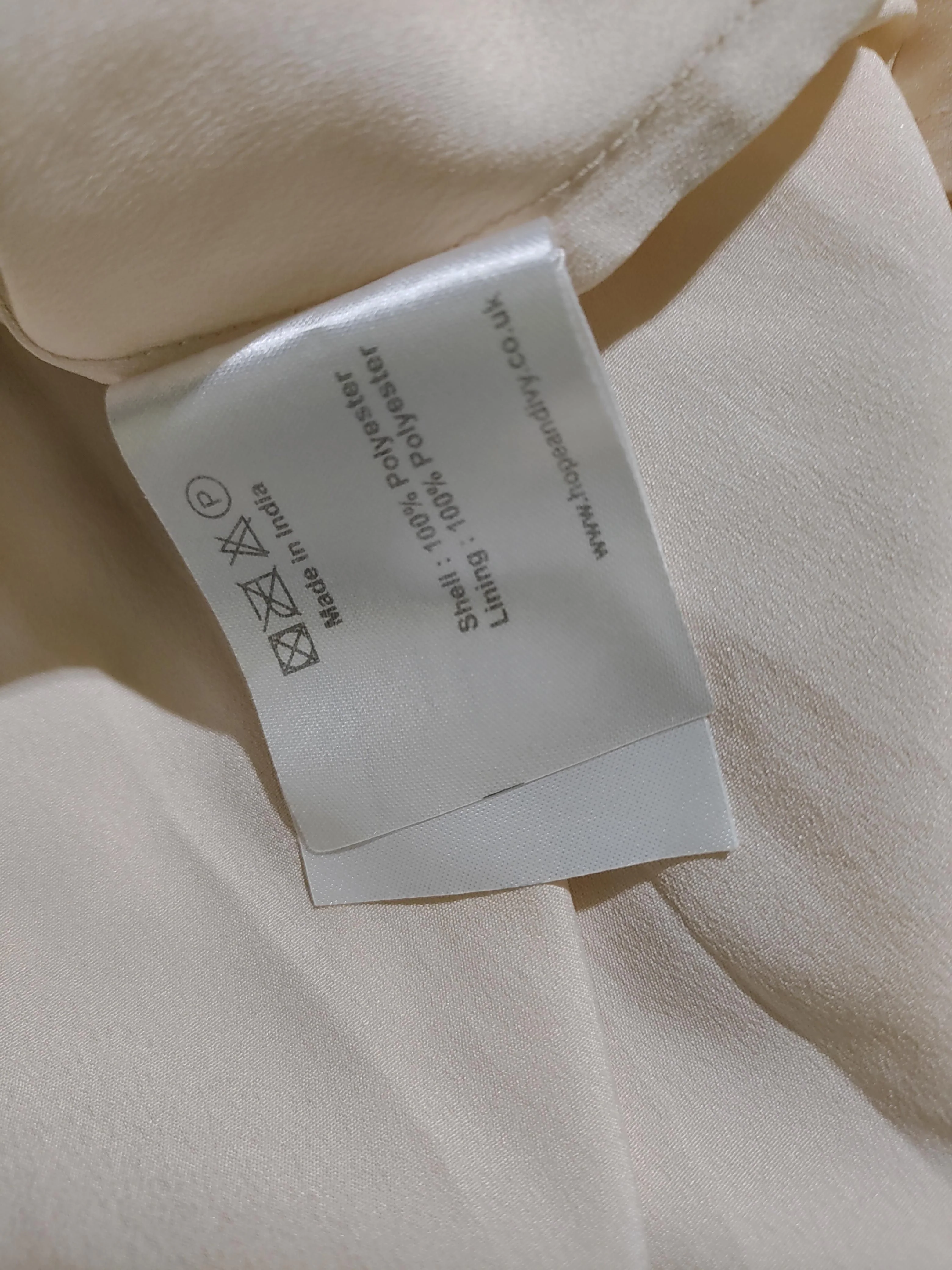 Hope & Ivy A-Line Midi Dress UK10 in Cream - Image 6