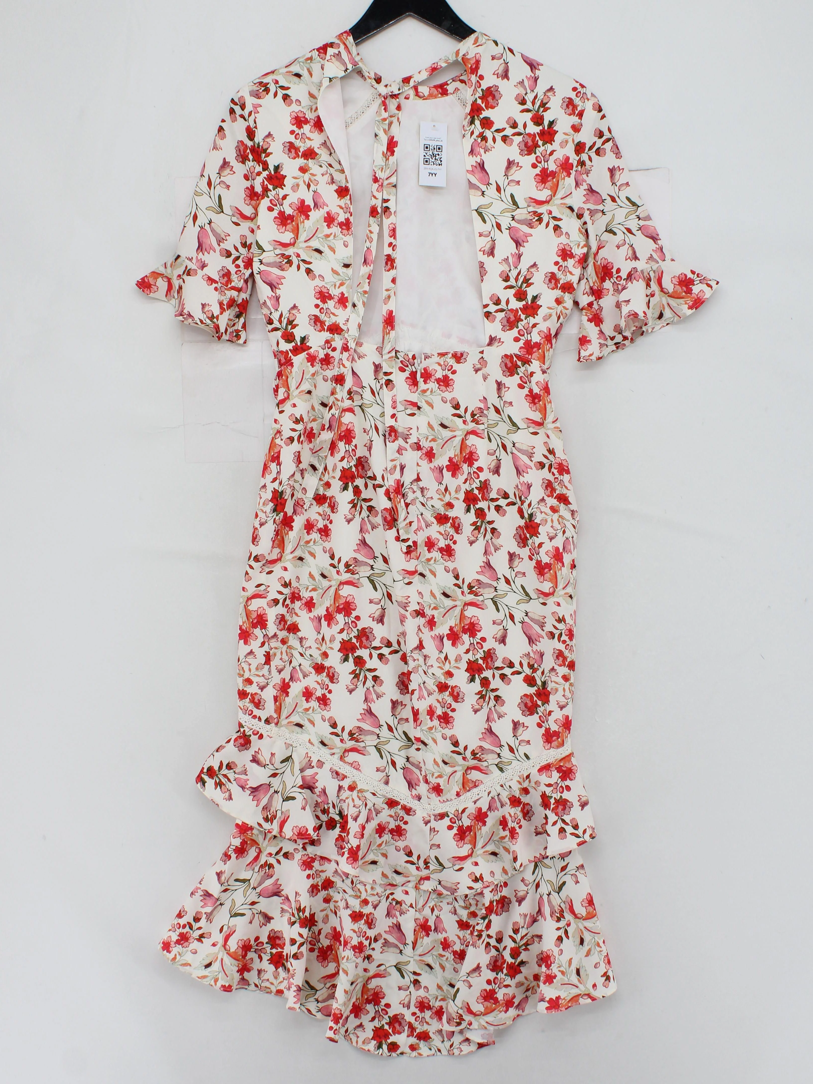 Hope & Ivy Bodycon Midi Dress UK10 in White - Image 2