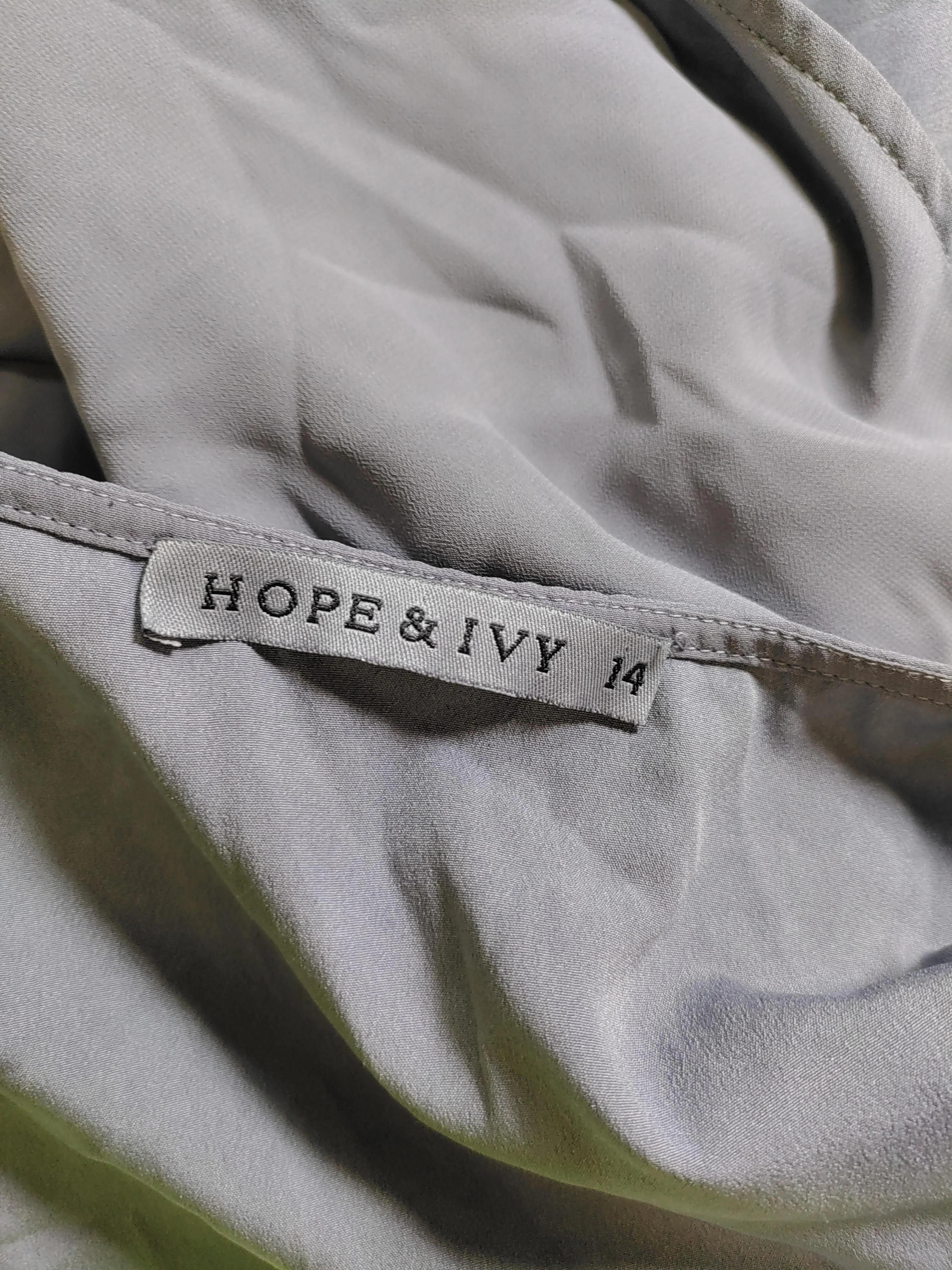 Hope & Ivy Wrap Maxi Dress UK14 in Grey - Image 5