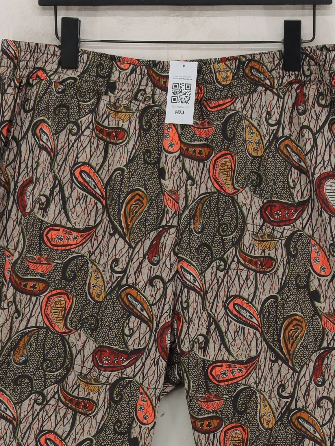 Hope Men's Trousers M Multi Paisley 100% Polyester Tapered Chino - Image 3