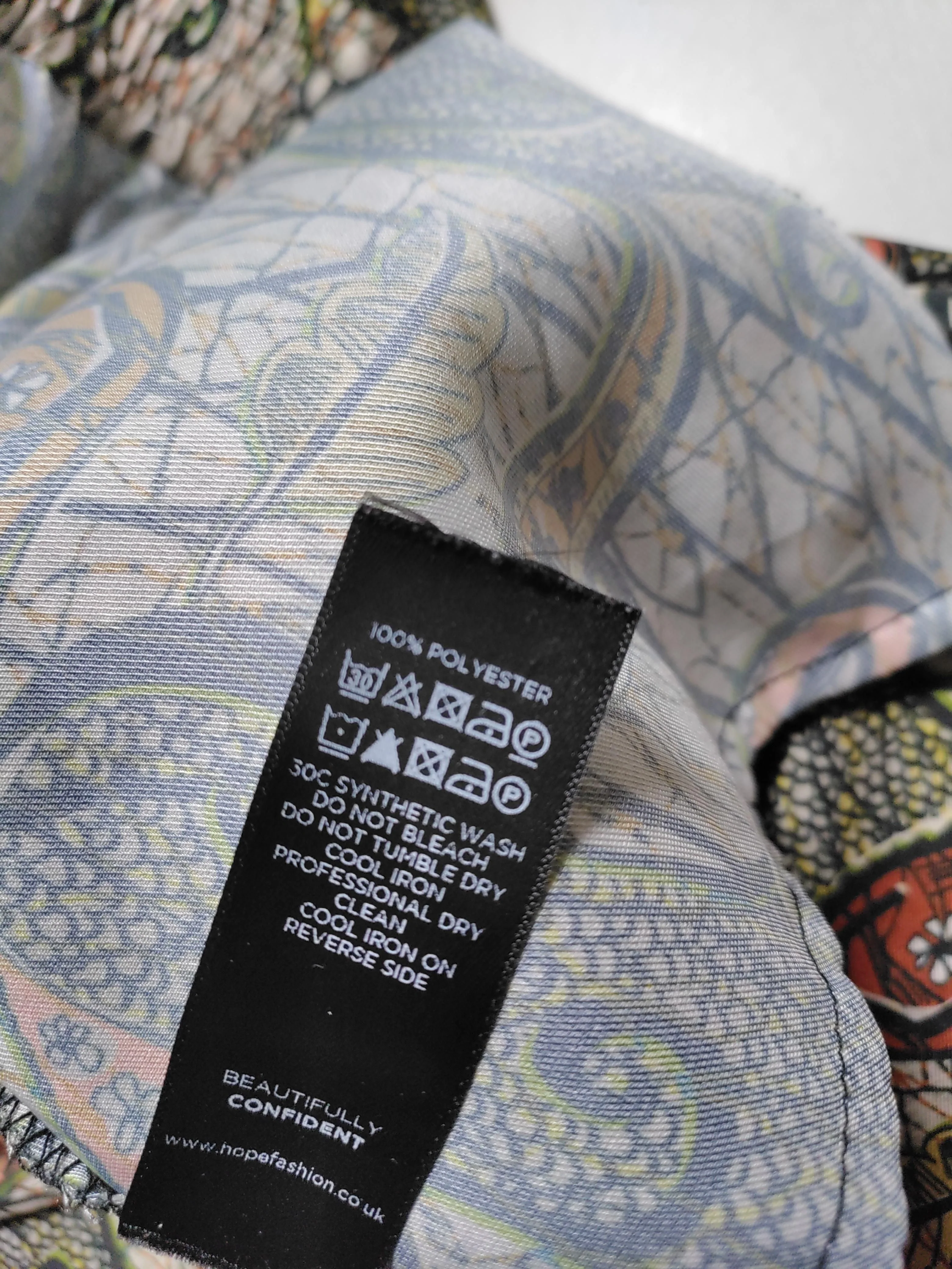 Hope Men's Trousers M Multi Paisley 100% Polyester Tapered Chino - Image 6