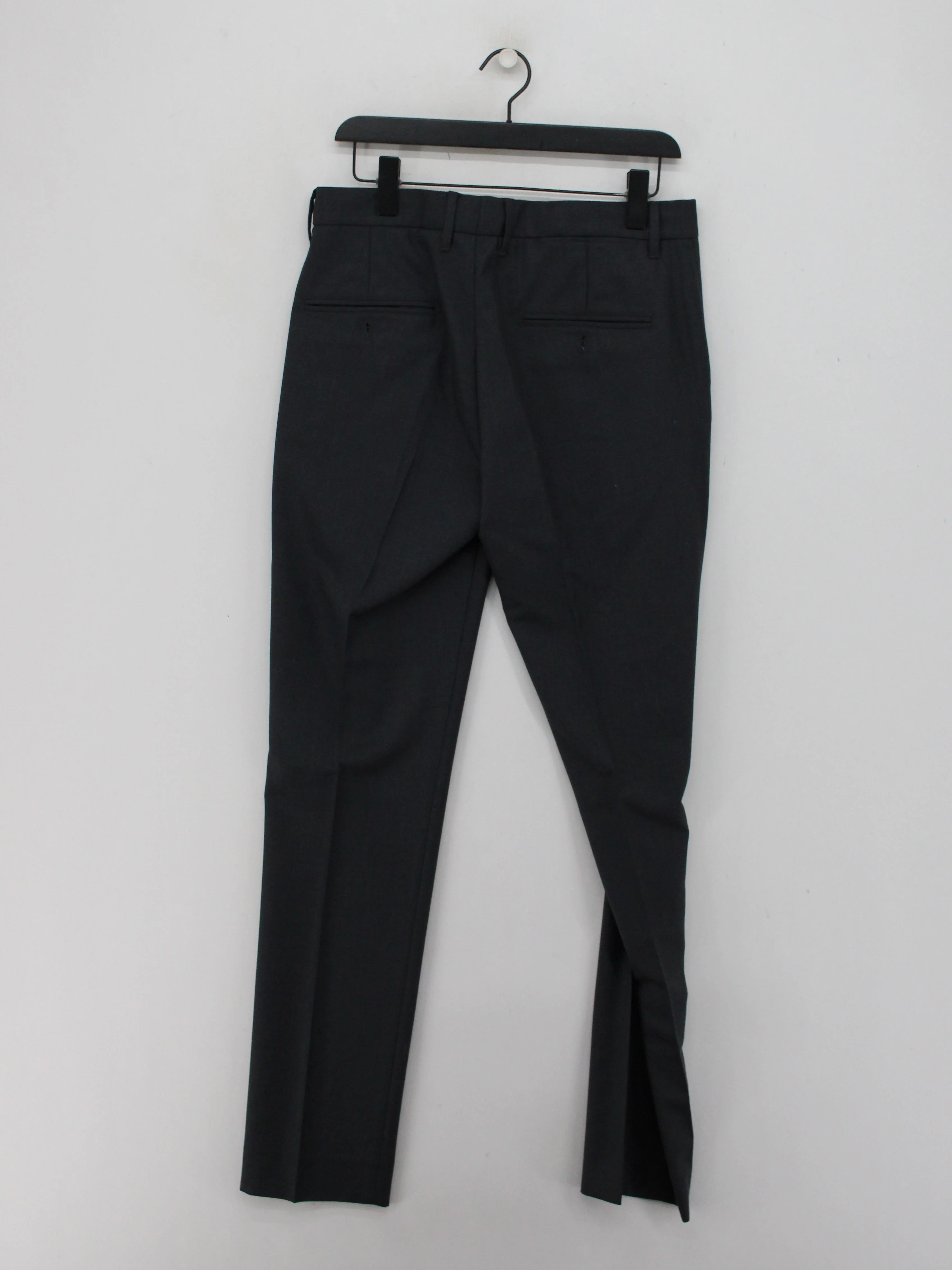 Hope Men's Trousers W 48 in Grey Polyester with Wool Tapered Chino - Image 2