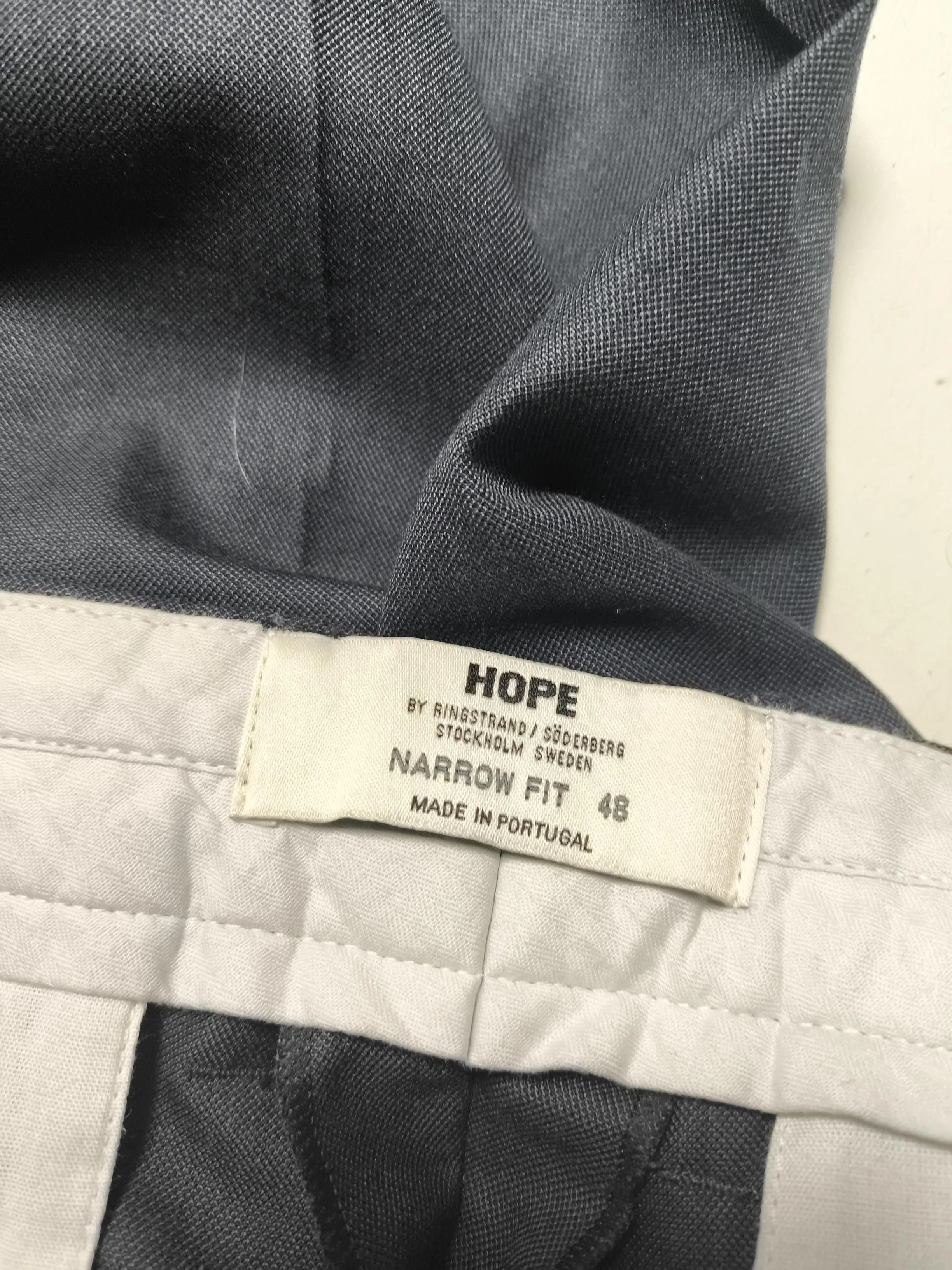 Hope Men's Trousers W 48 in Grey Polyester with Wool Tapered Chino - Image 5