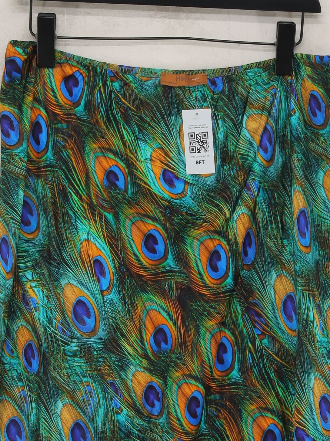 Hope Women's Midi Skirt L Multi Animal Print Rayon with Viscose Midi A-Line - Image 3
