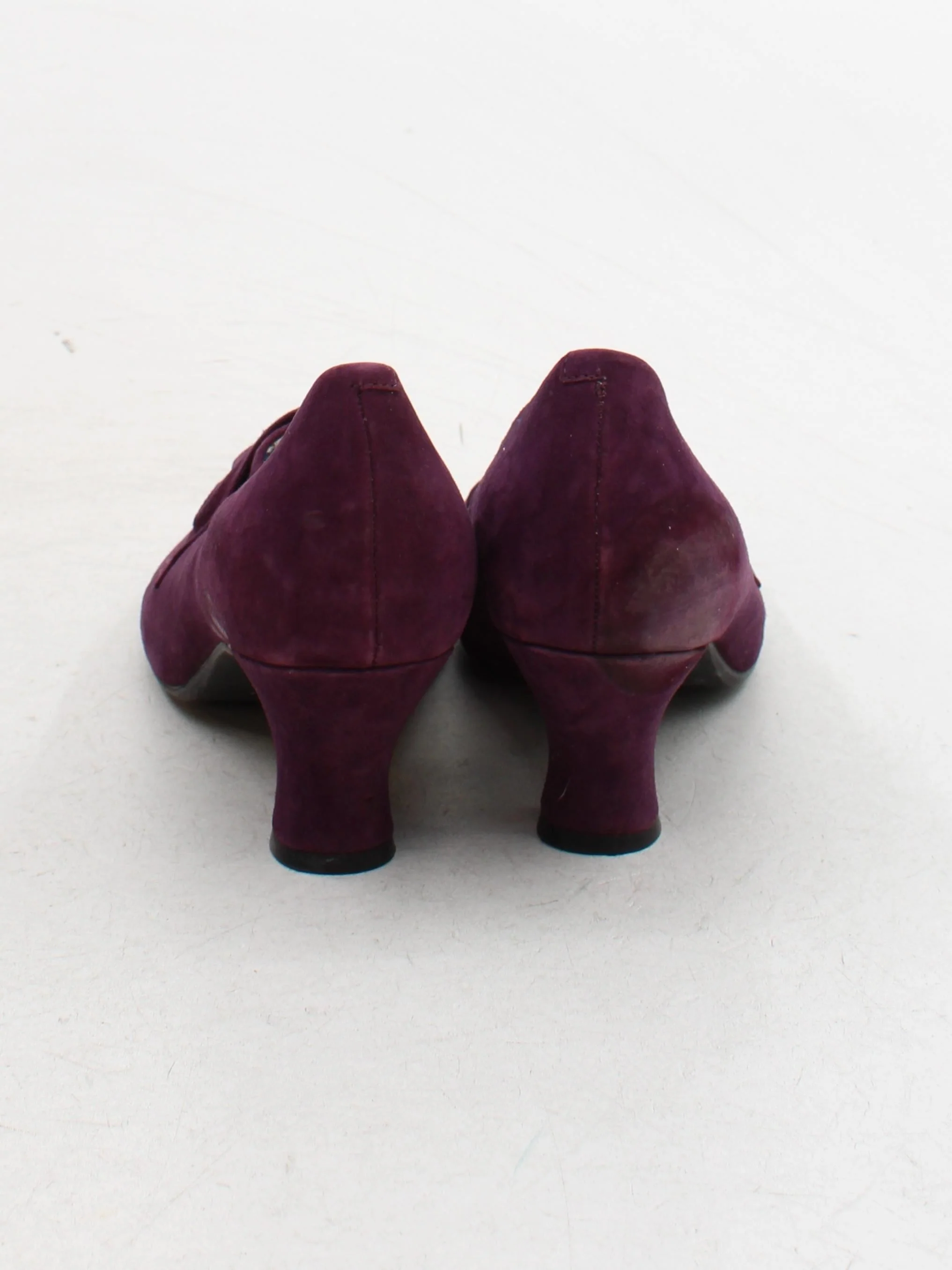 Hotter Women's Heels UK 9 Purple 100% Suede Court - Image 3