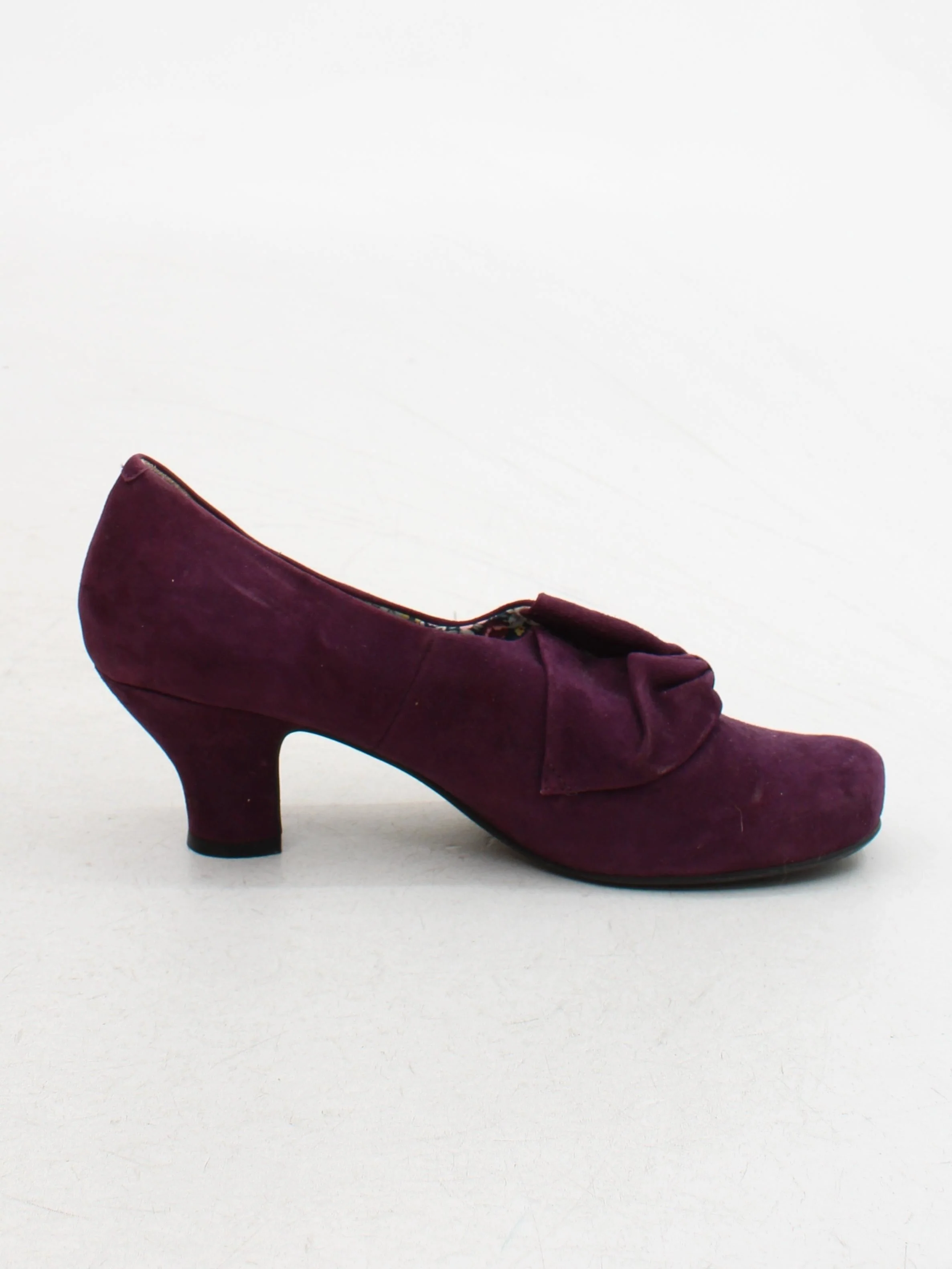 Hotter Women's Heels UK 9 Purple 100% Suede Court - Image 5