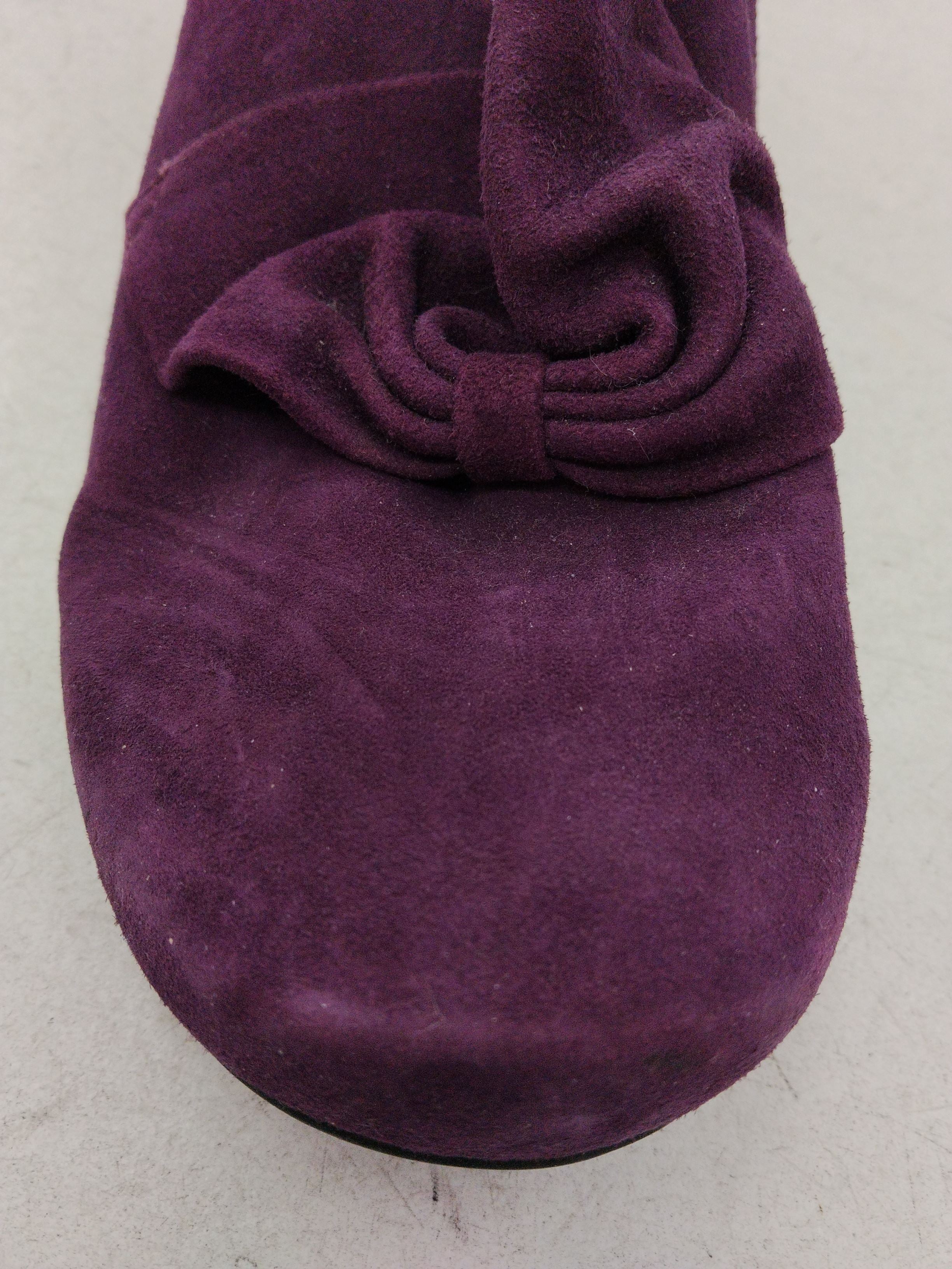 Hotter Women's Heels UK 9 Purple 100% Suede Court - Image 9