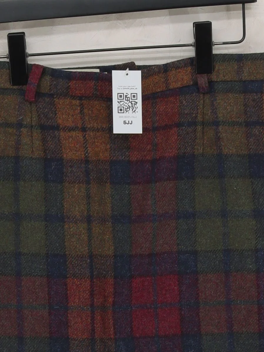 House Of Bruar Women's Midi Skirt M Multi 100% Wool Straight & Pencil - Image 3