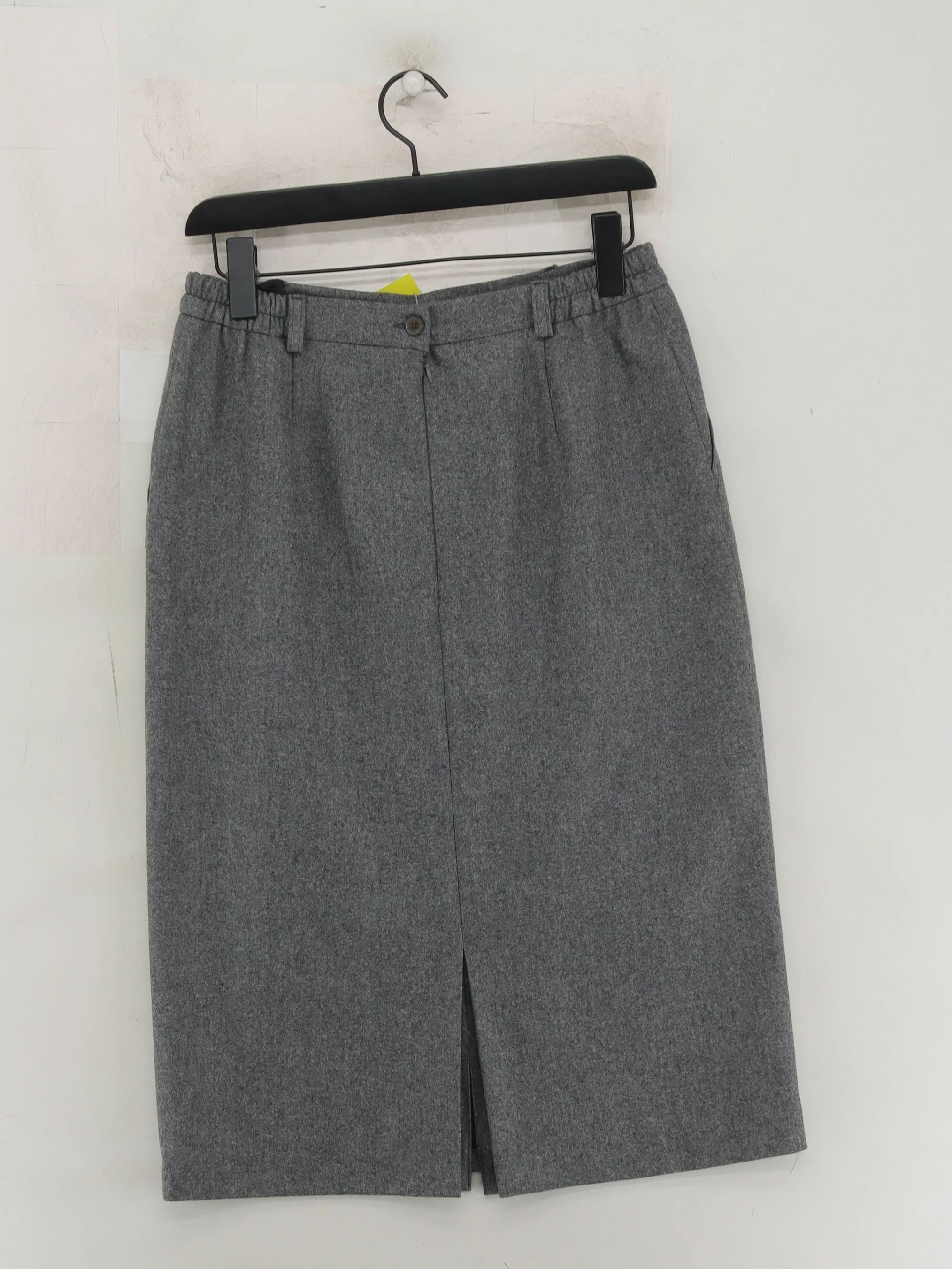 House Of Bruar Women's Midi Skirt UK 14 Grey Wool - Image 2