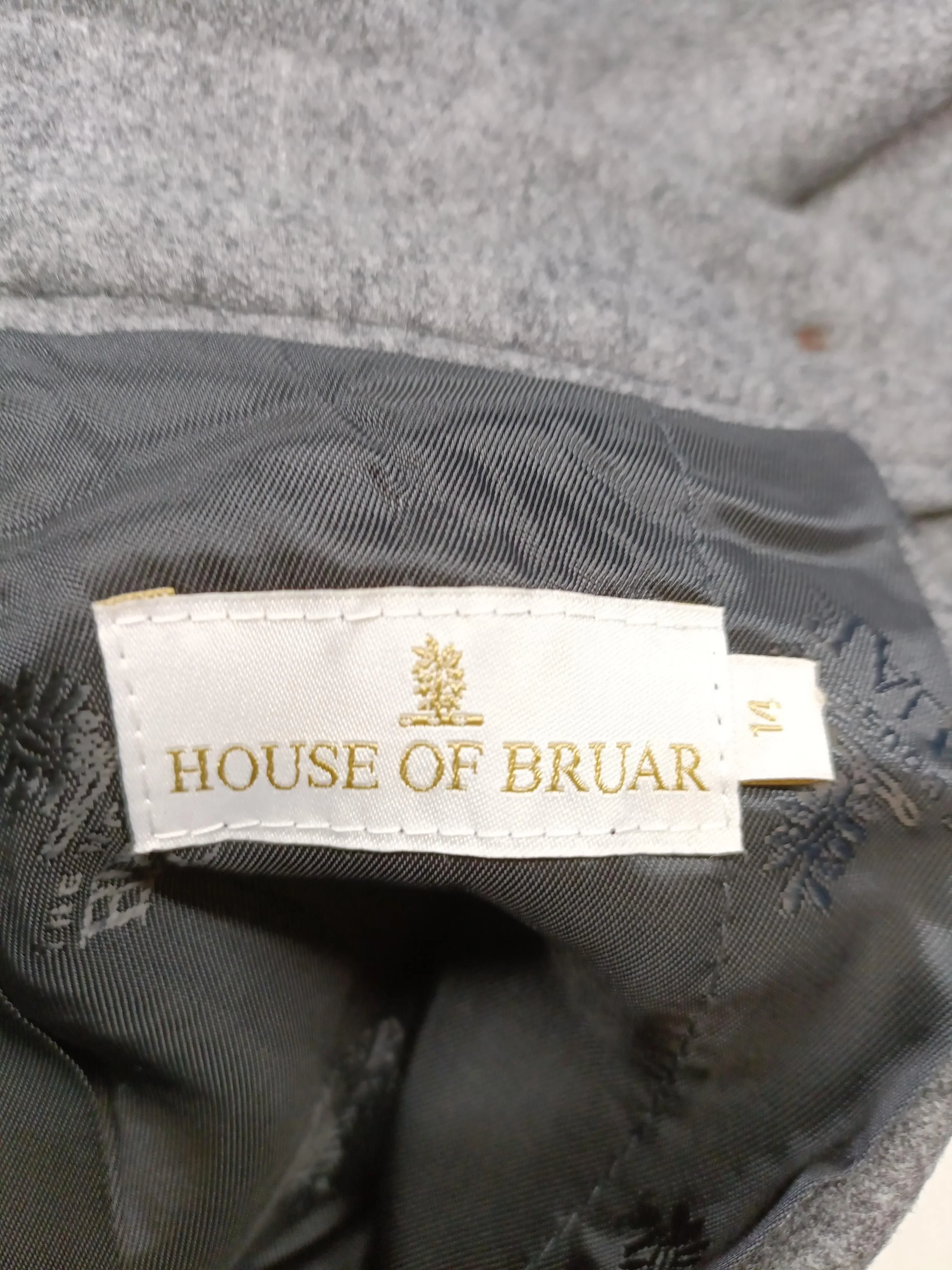 House Of Bruar Women's Midi Skirt UK 14 Grey Wool - Image 5