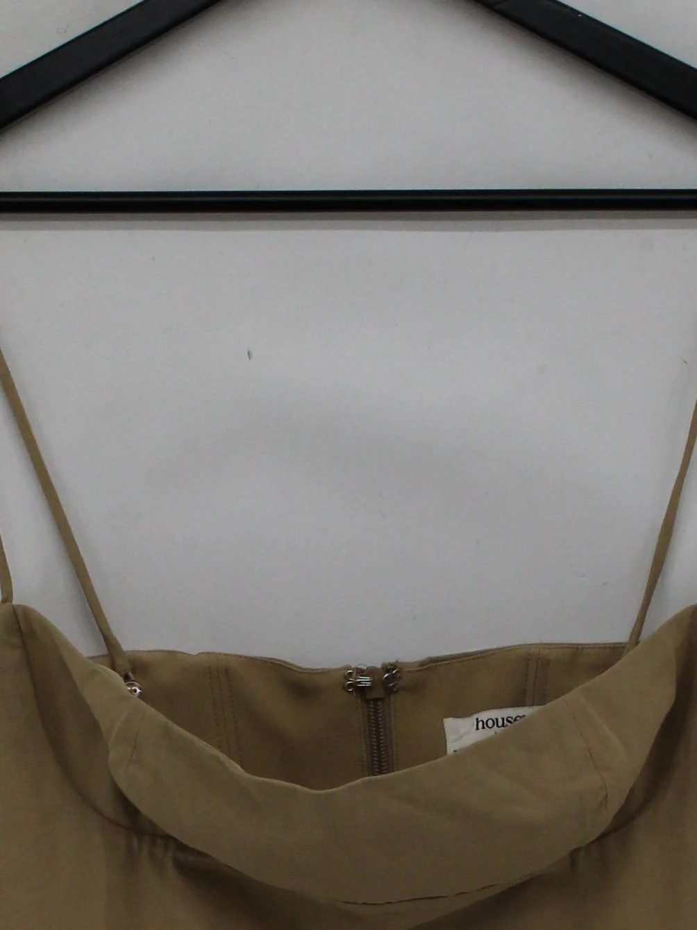House Of CB London Women's Top S Tan 100% Cotton Sleeveless Square Neck Basic - Image 3