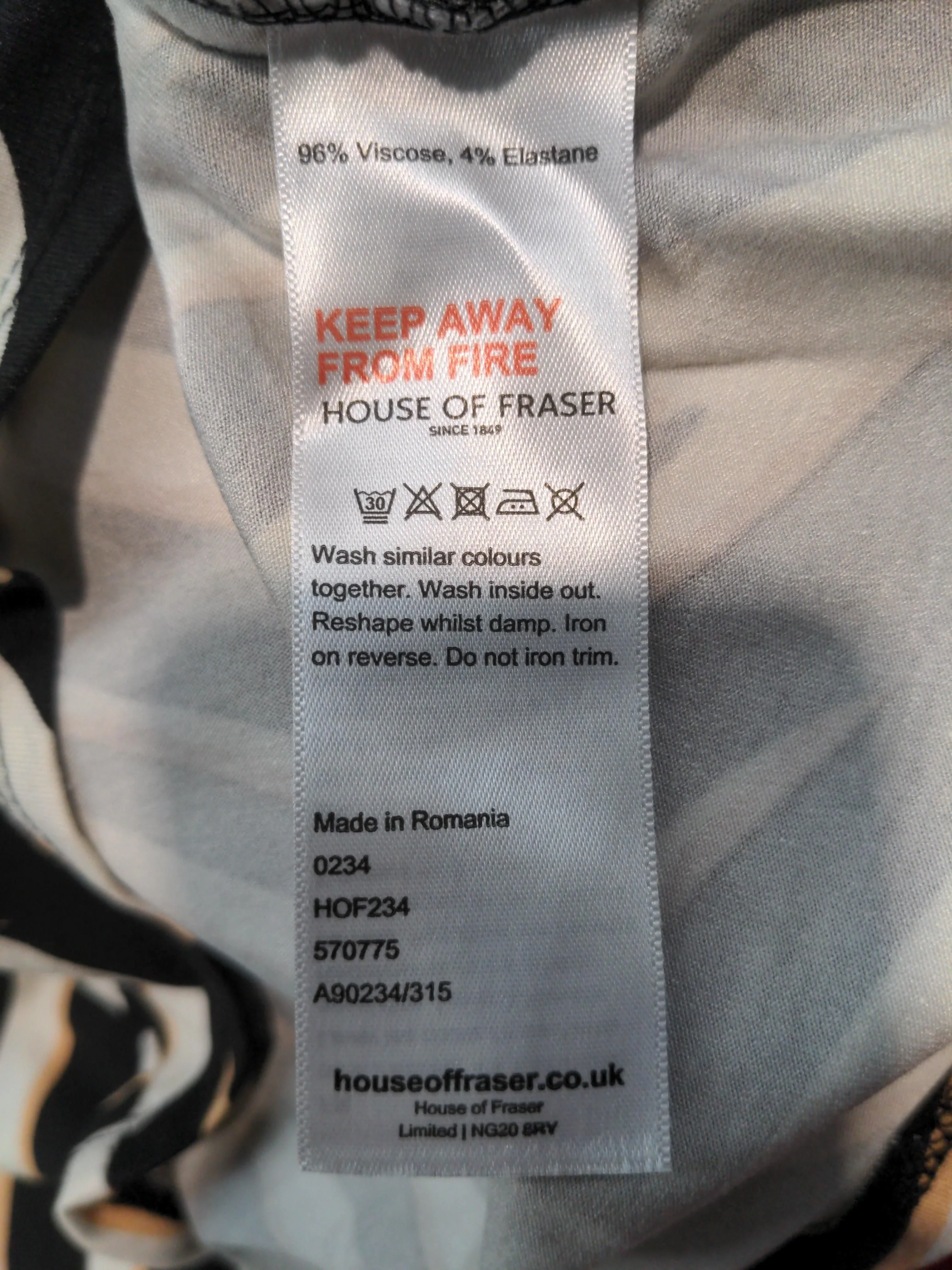 House Of Fraser Women's Top S Multi Viscose with Elastane Basic - Image 6