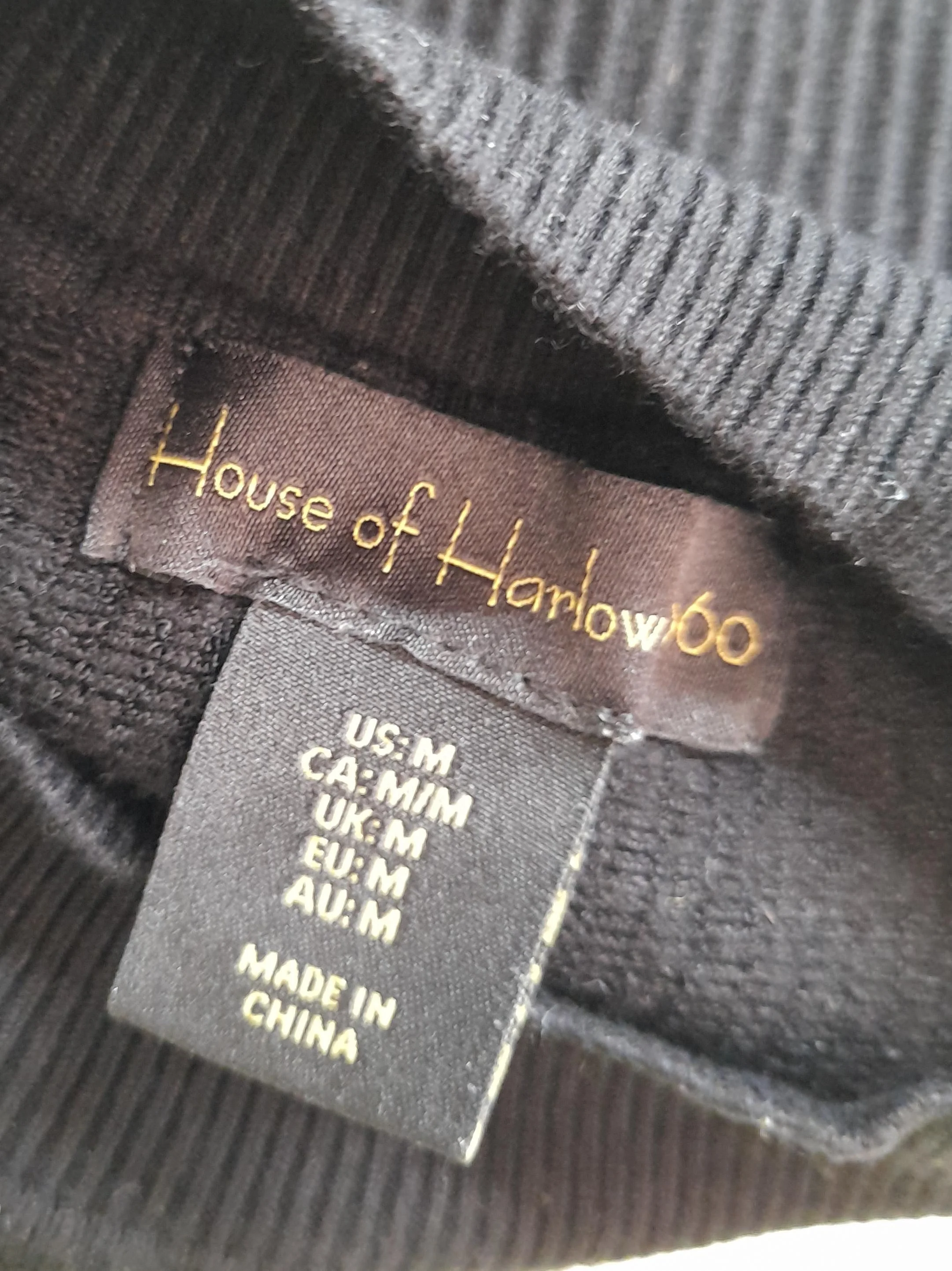 House Of Harlow 1960 Women's T-Shirt M Black Rayon with Nylon, Spandex Camisole - Image 5