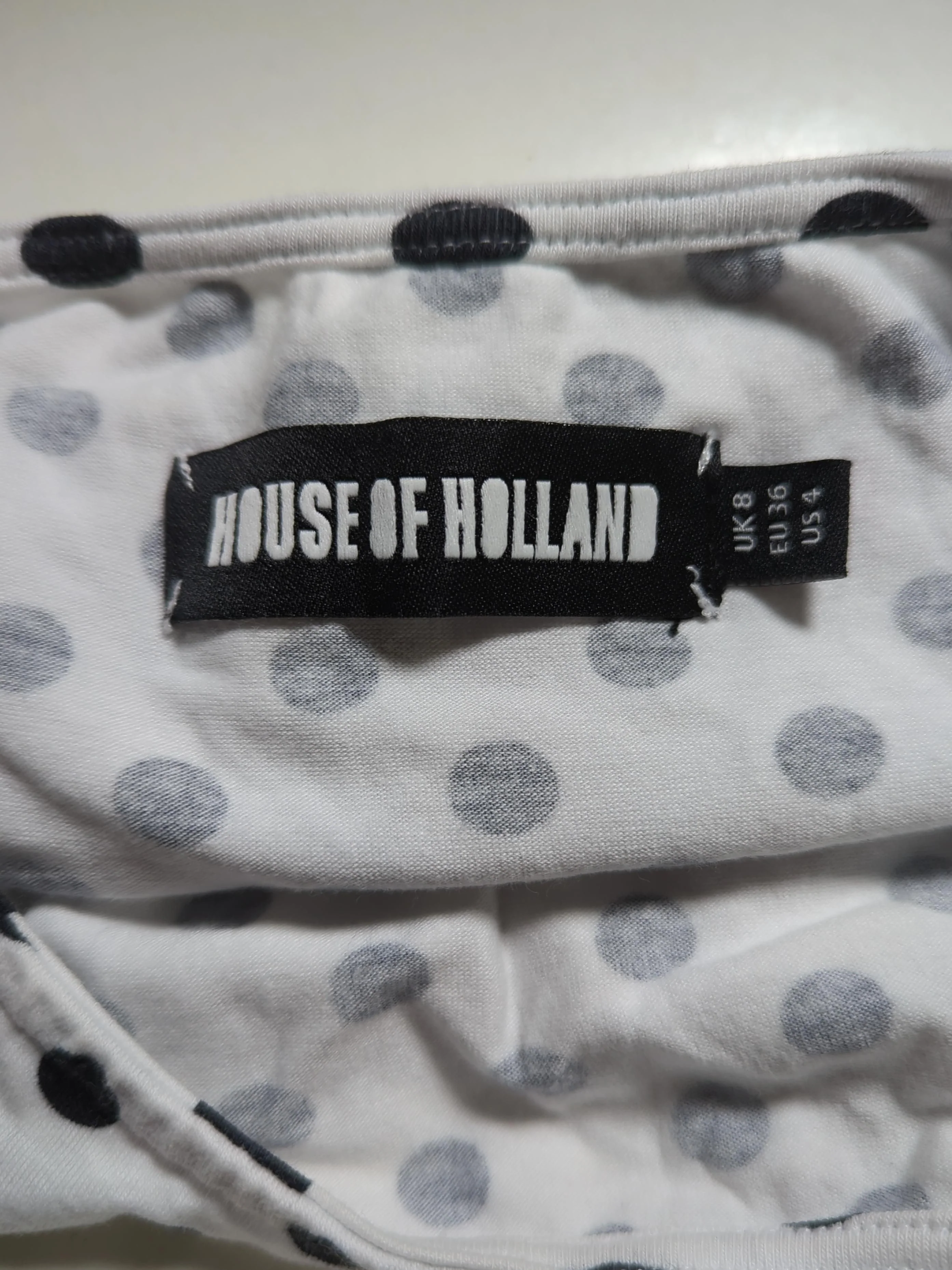 House of Holland Bodycon Mini Dress UK8 in White - Image 5