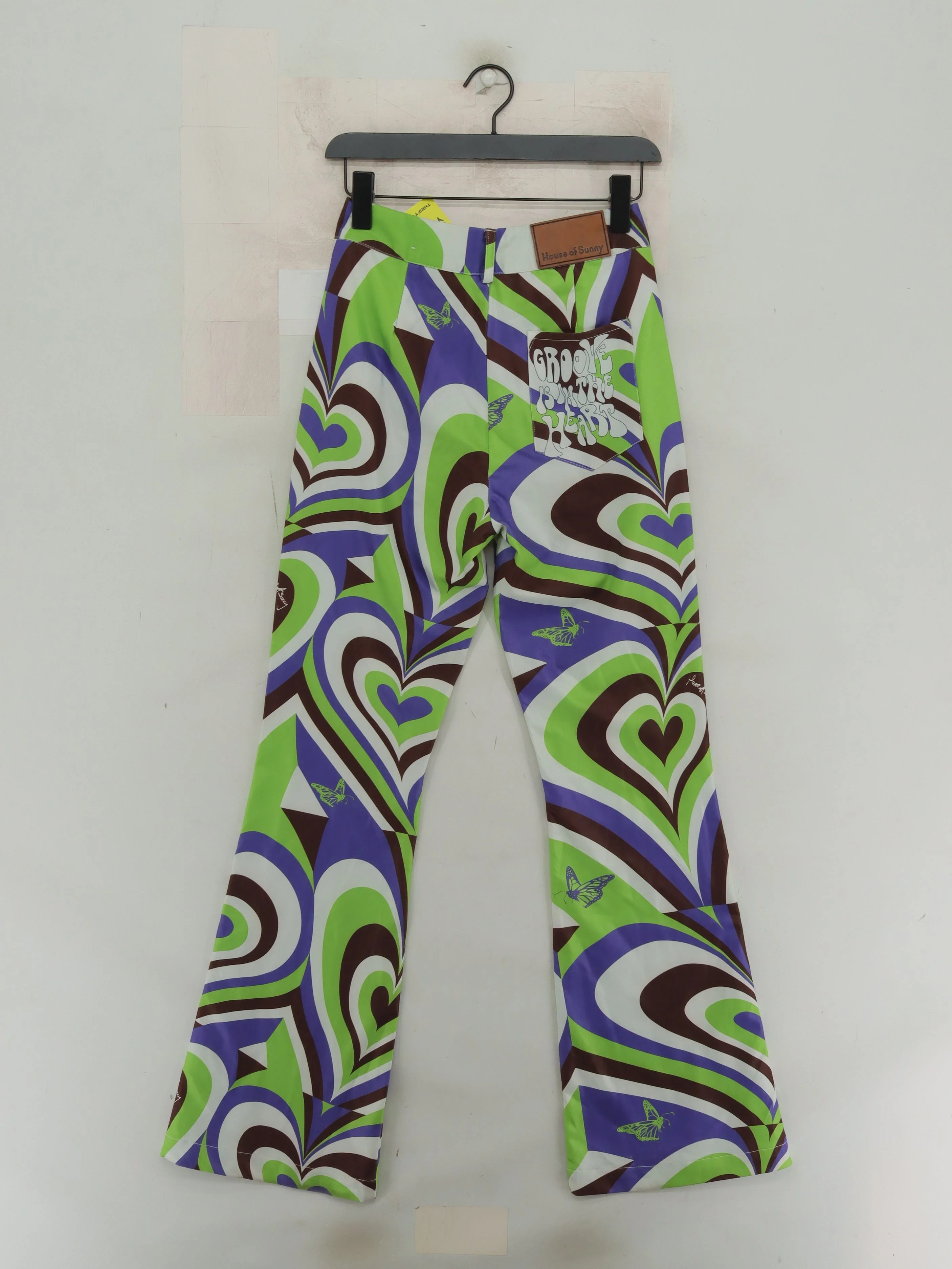 House Of Sunny Women's Trousers UK 8 Multi Polyester with Spandex Chino - Image 2
