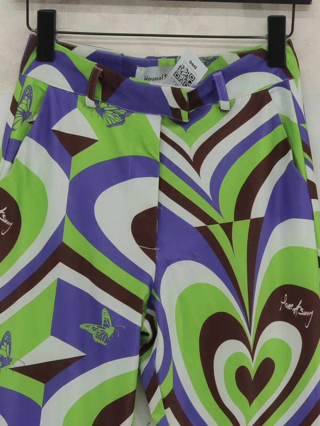 House Of Sunny Women's Trousers UK 8 Multi Polyester with Spandex Chino - Image 3