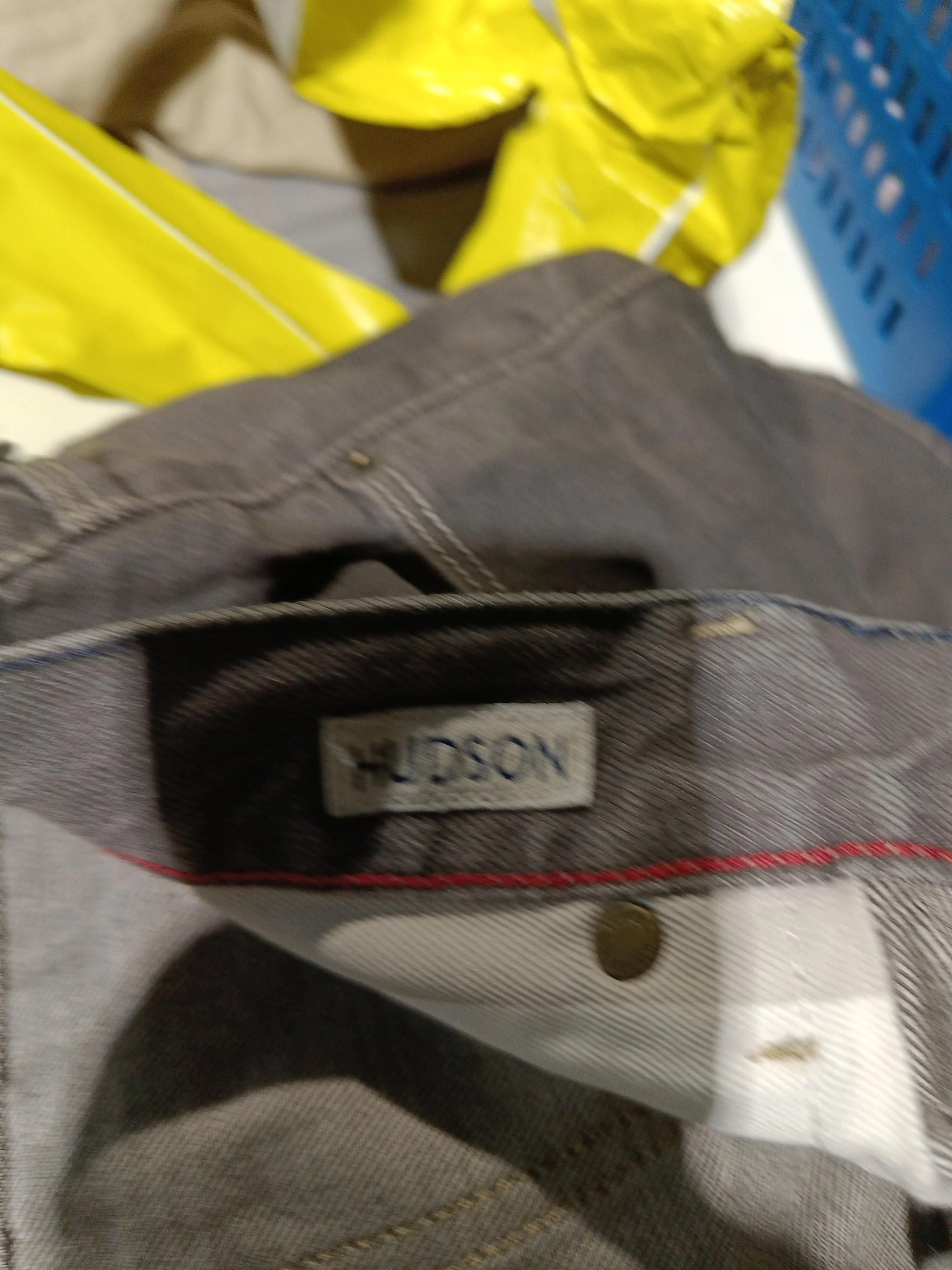 Hudson Men's Jeans W 36 in; L 32 in Grey Cotton with Elastane Straight - Image 6