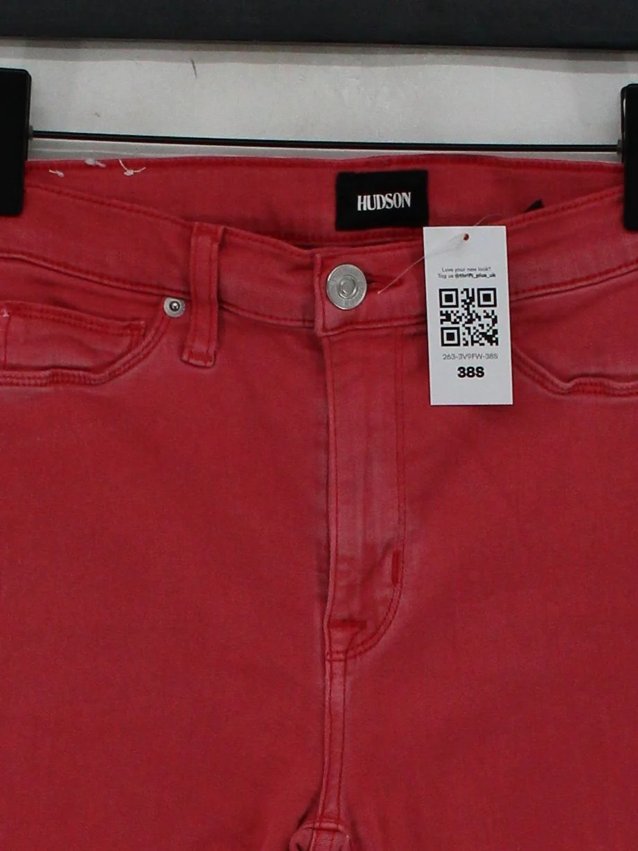 Hudson Women's Jeans W 38 in Red Cotton - Image 3