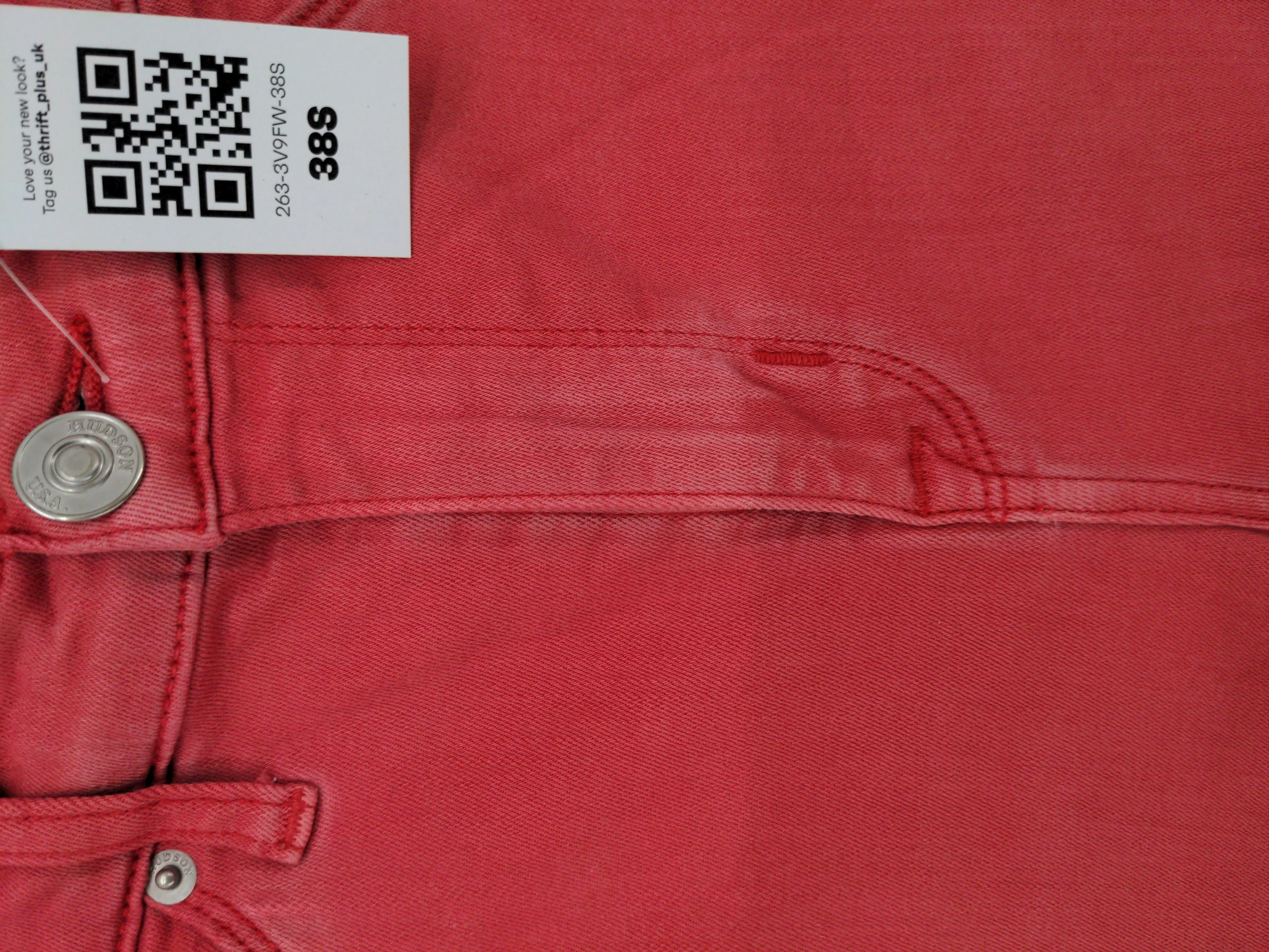 Hudson Women's Jeans W 38 in Red Cotton - Image 5