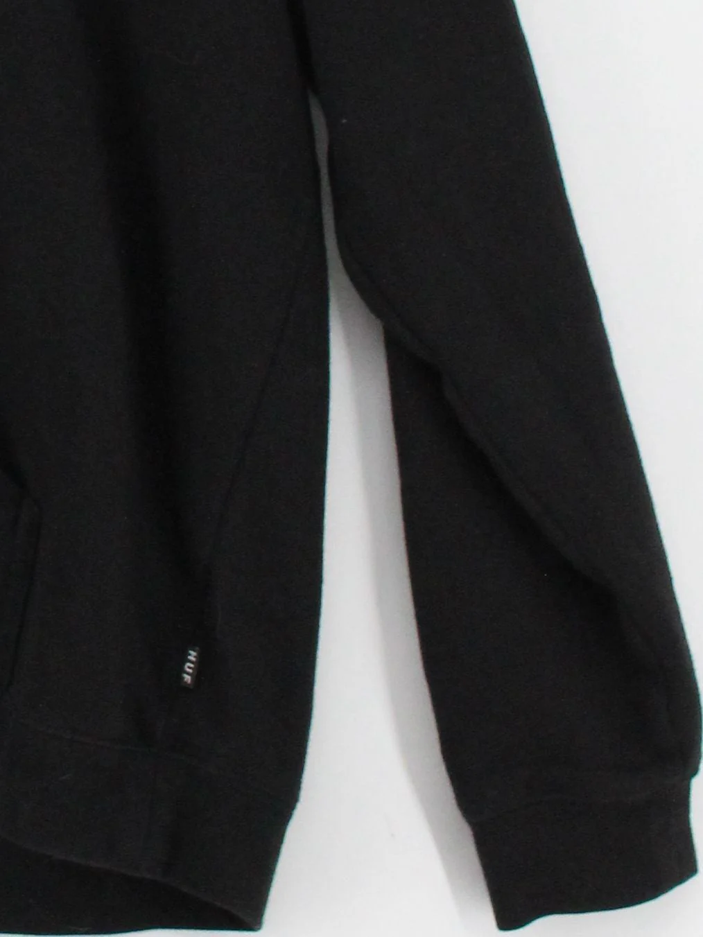 HUF Men's Hoodie L Black Graphic Cotton with Polyester Pullover - Image 4