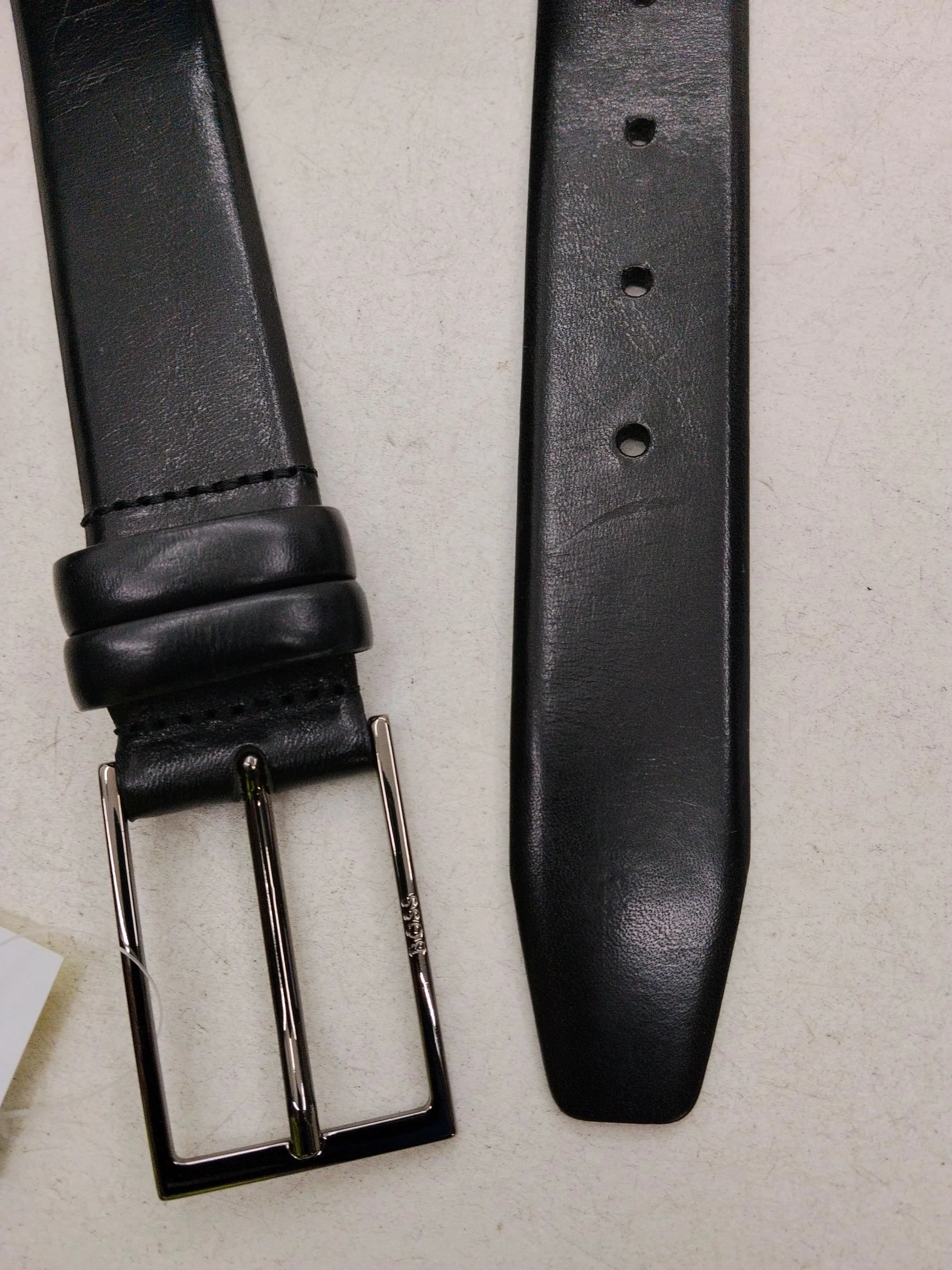 Hugo Boss Men's Belt M Black 100% Leather Dress Belt - Image 3