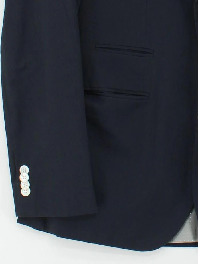 Hugo Boss Men's Blazer Chest: 50 in Blue Cotton with Polyamide Overcoat - Image 4