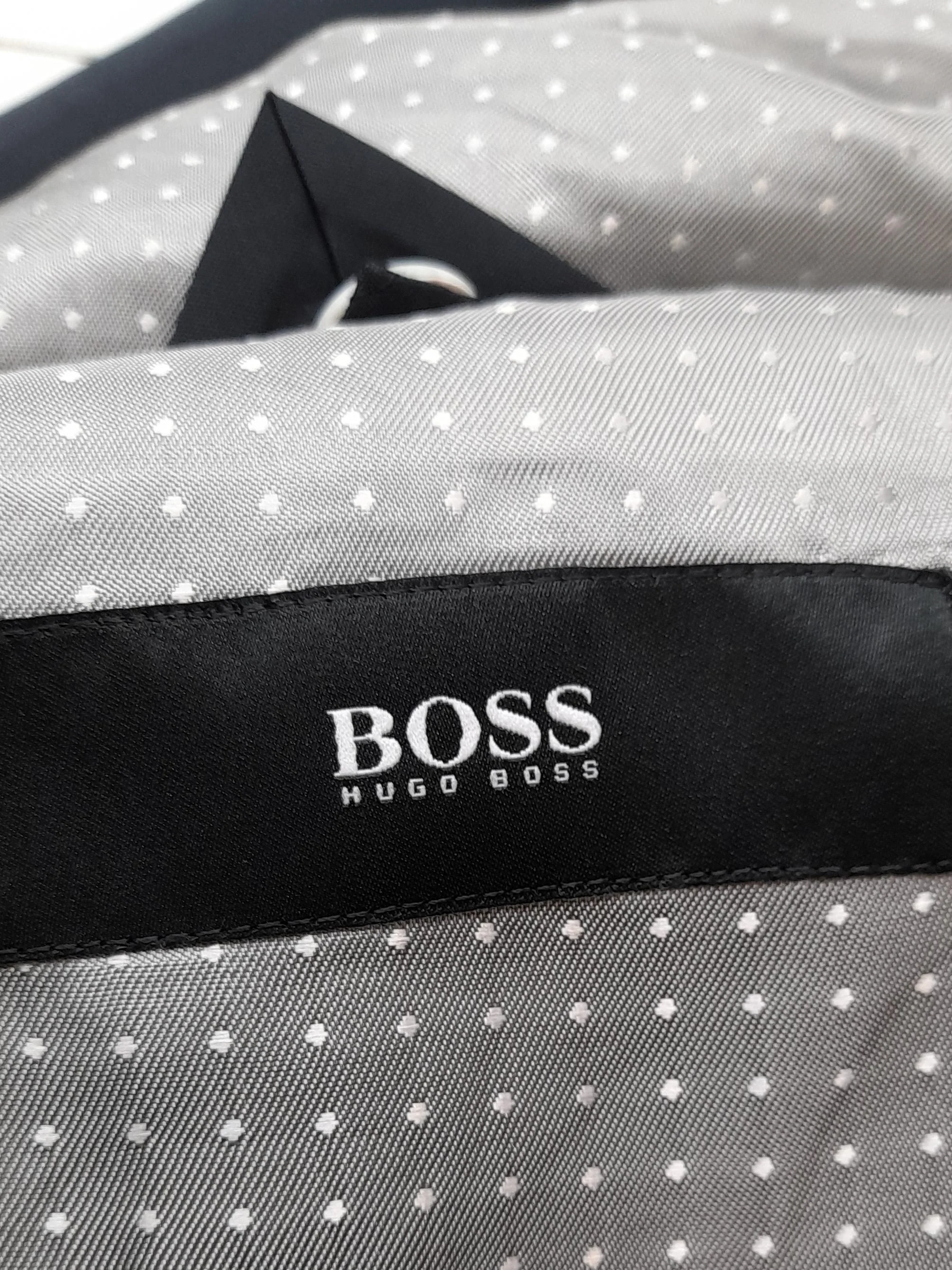 Hugo Boss Men's Blazer Chest: 50 in Blue Cotton with Polyamide Overcoat - Image 5