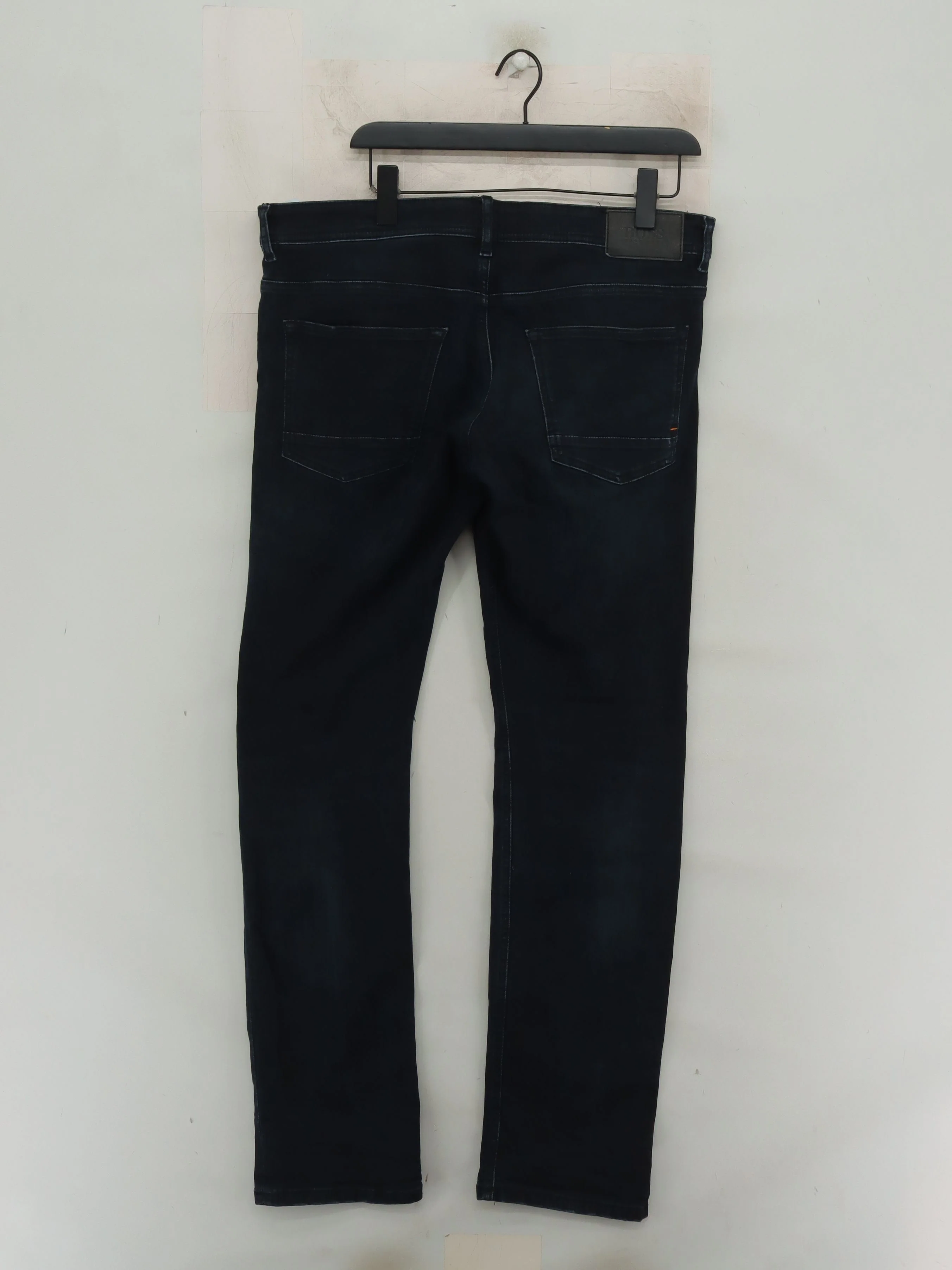 Hugo Boss Men's Jeans W 34 in; L 32 in Blue Cotton with Elastane Straight - Image 2