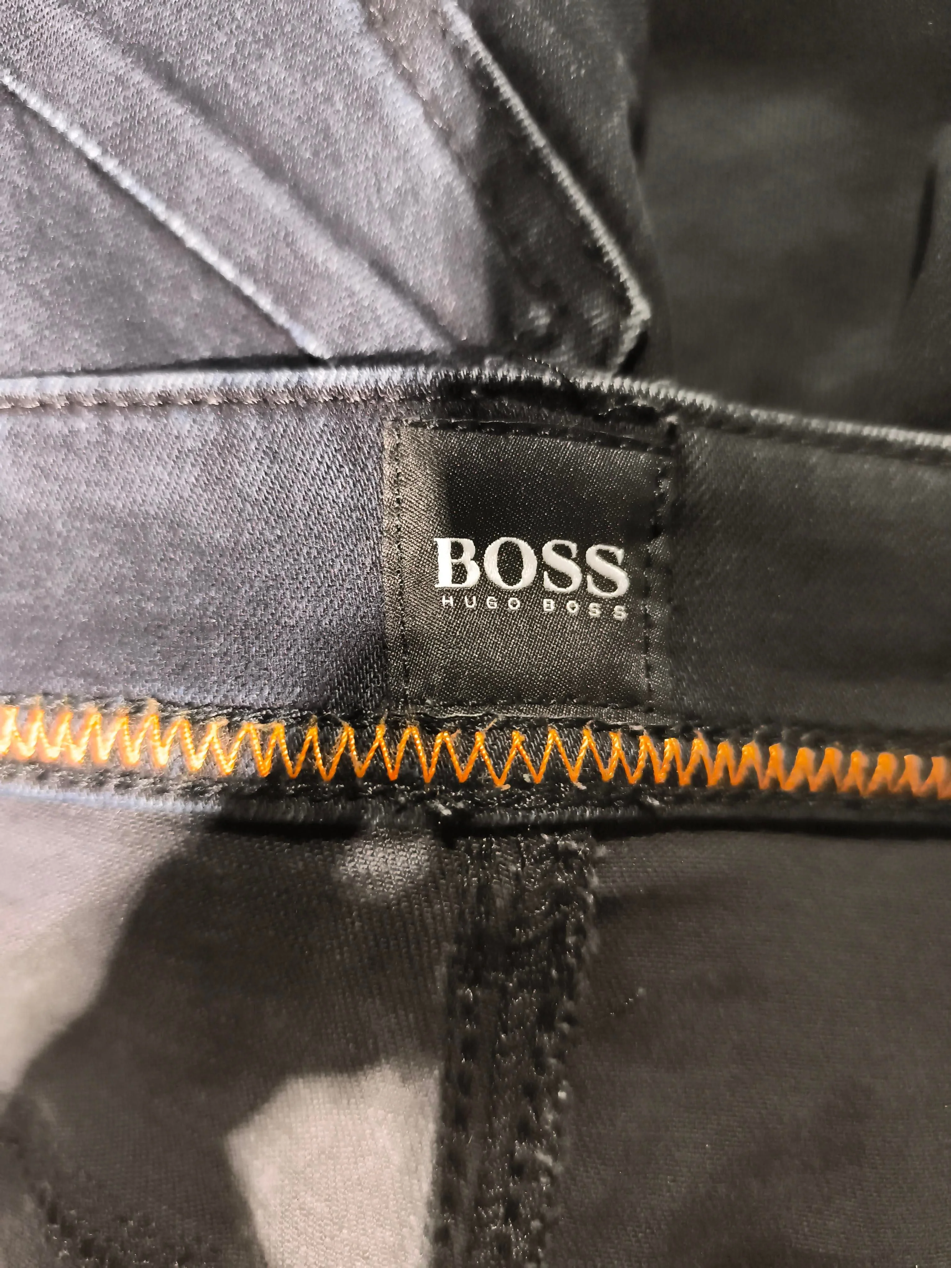 Hugo Boss Men's Jeans W 34 in; L 32 in Blue Cotton with Elastane Straight - Image 5