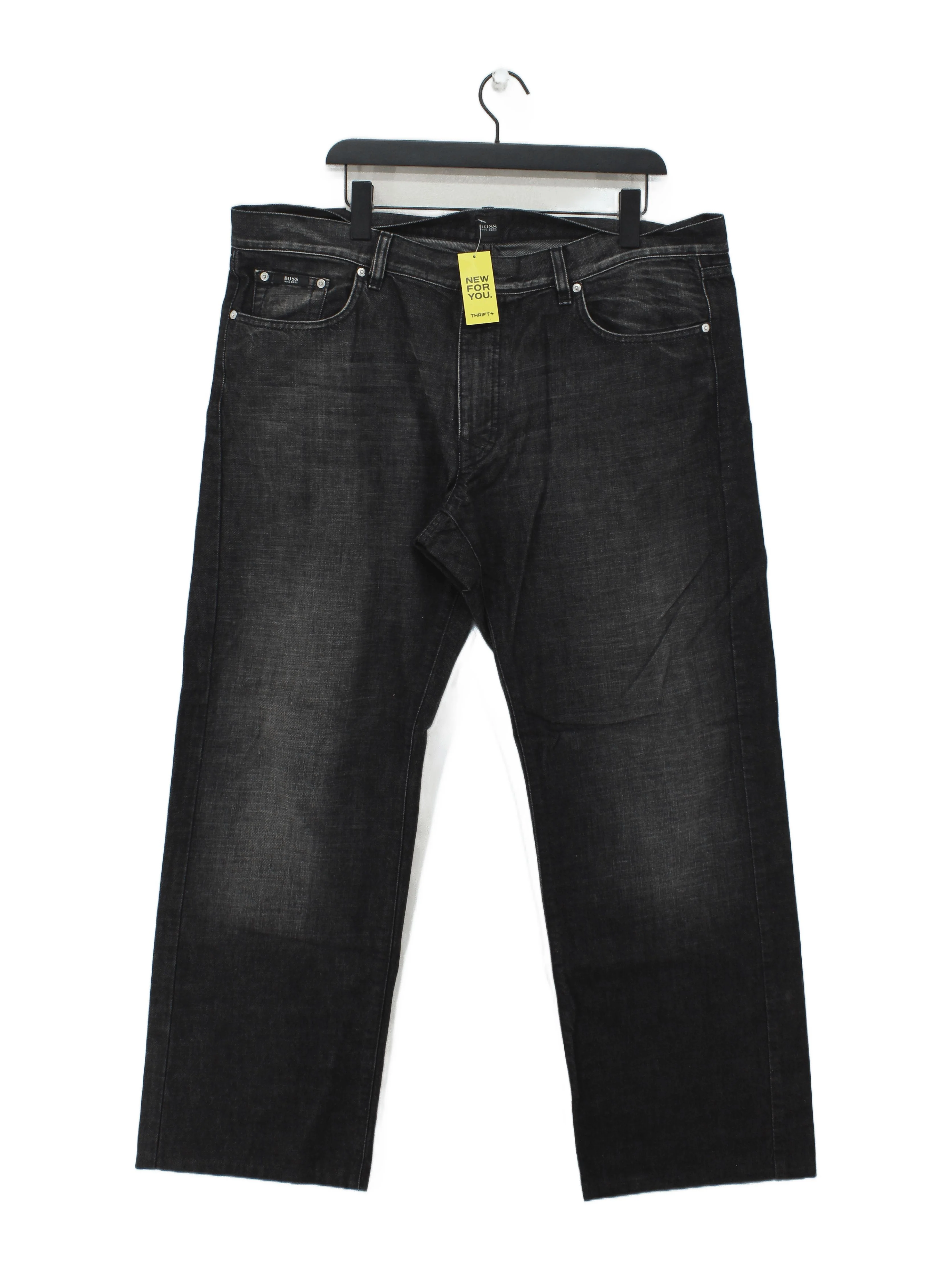 Hugo Boss Men's Jeans XXL Black 100% Cotton Straight