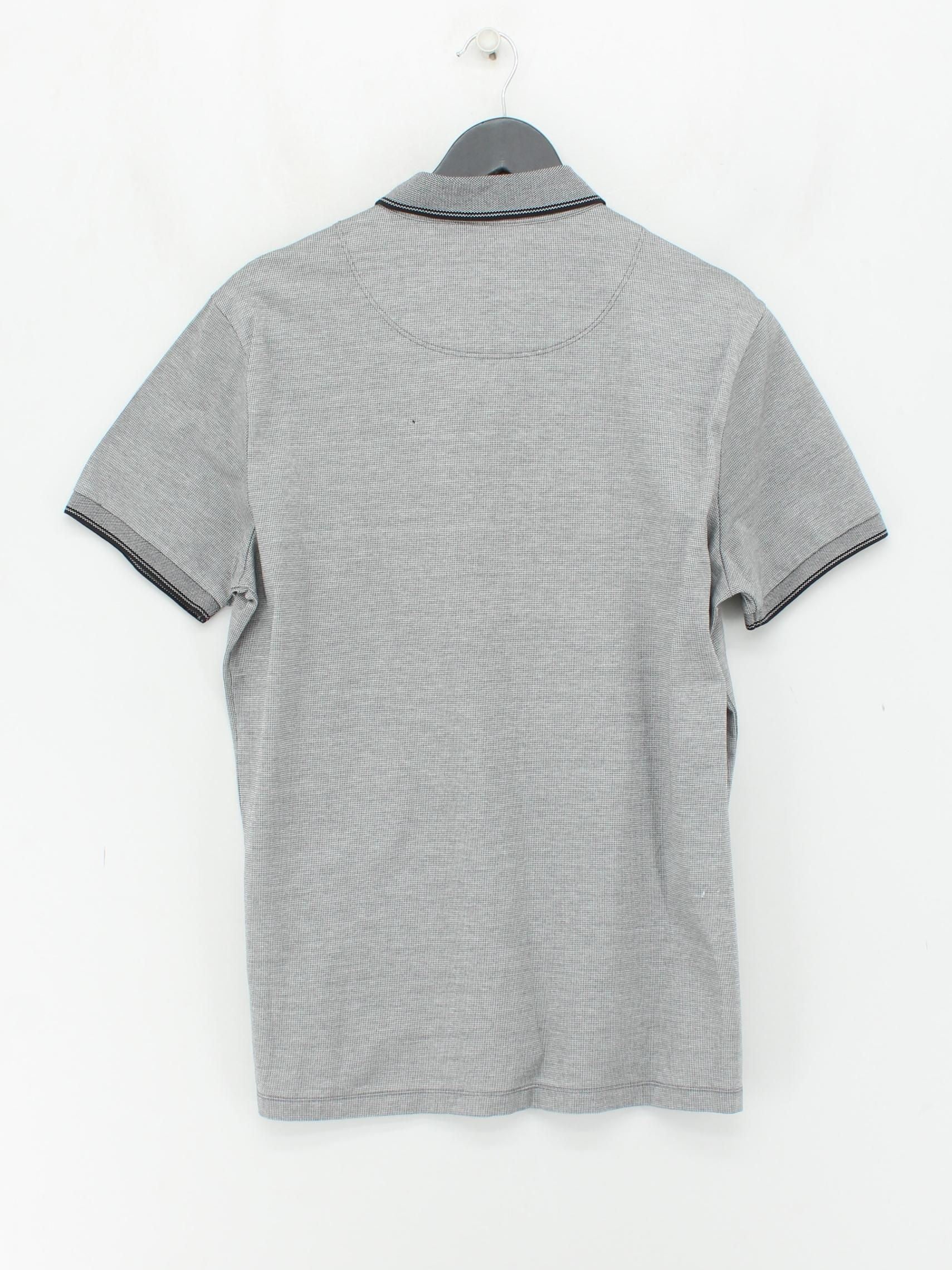 Hugo Boss Men's Polo L Grey Cotton with Elastane Basic - Image 2