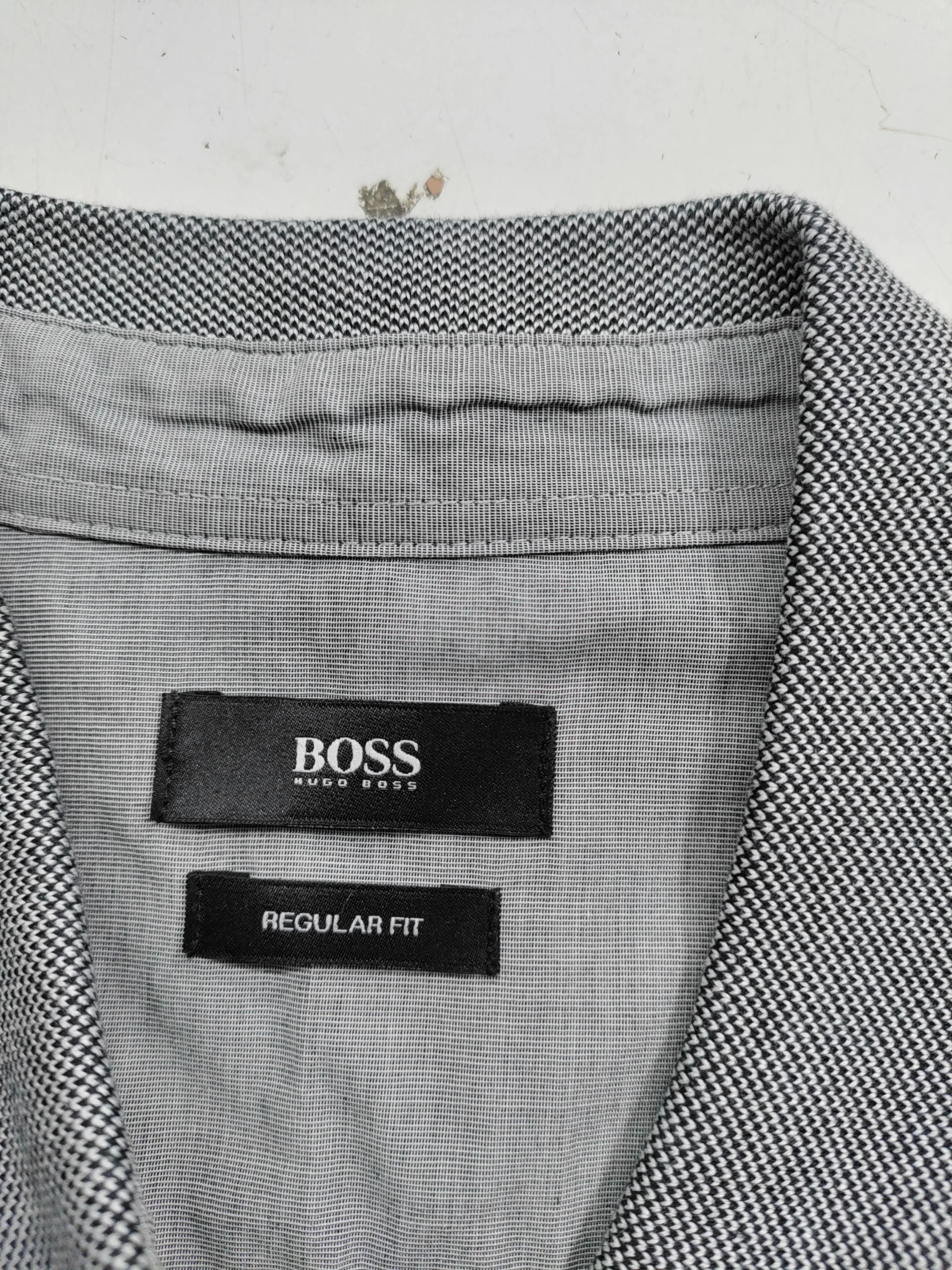 Hugo Boss Men's Polo L Grey Cotton with Elastane Basic - Image 5