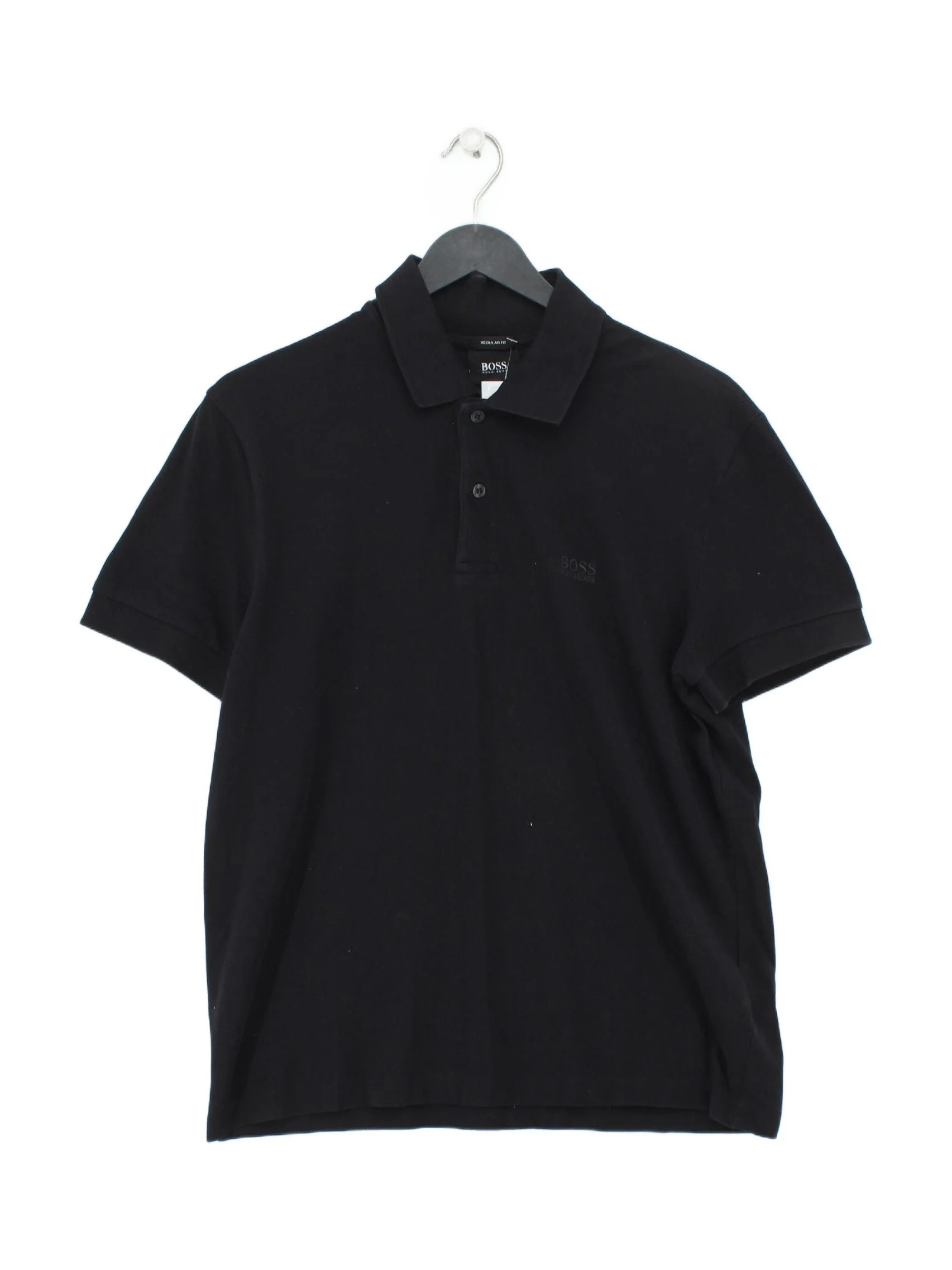 Hugo Boss Men's Polo M Black 100% Cotton Basic