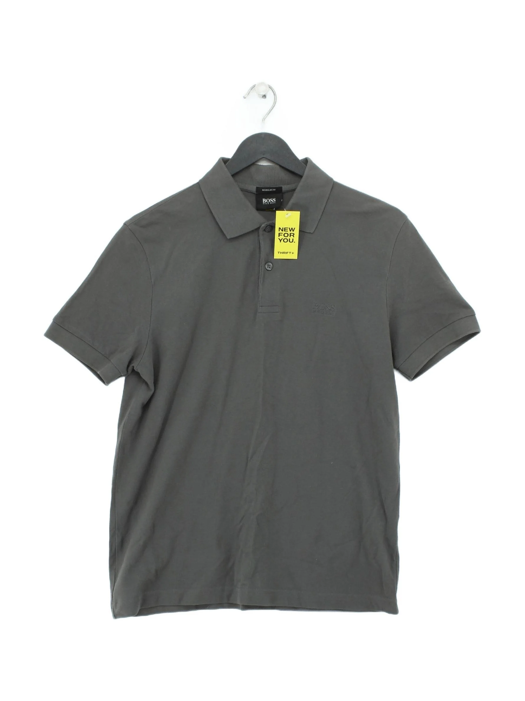 Hugo Boss Men's Polo M Grey 100% Cotton Basic