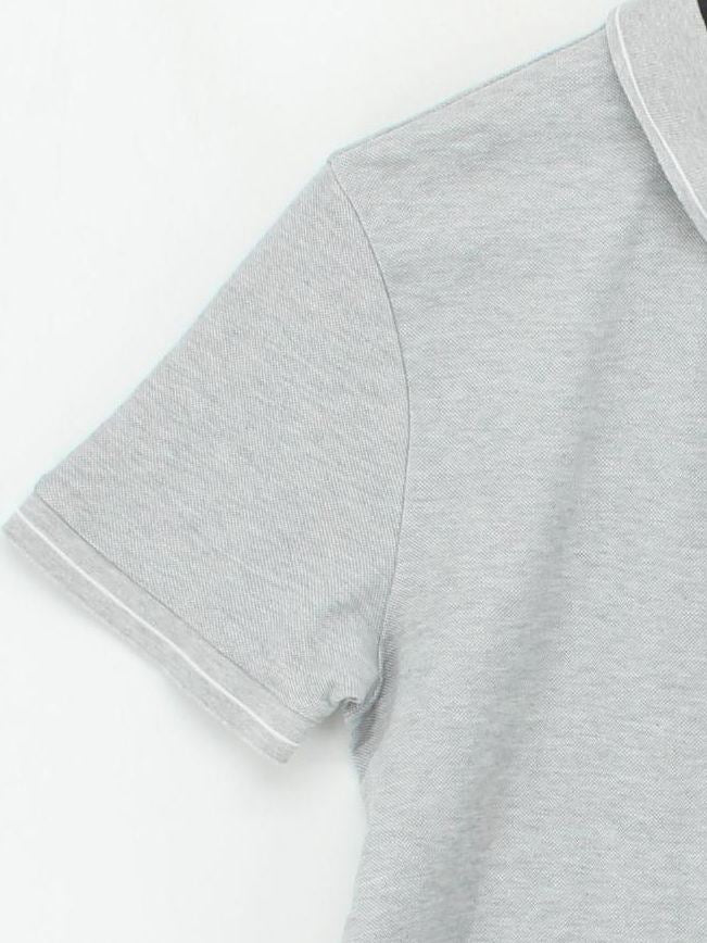 Hugo Boss Men's Polo M Grey Cotton with Polyester Basic - Image 4