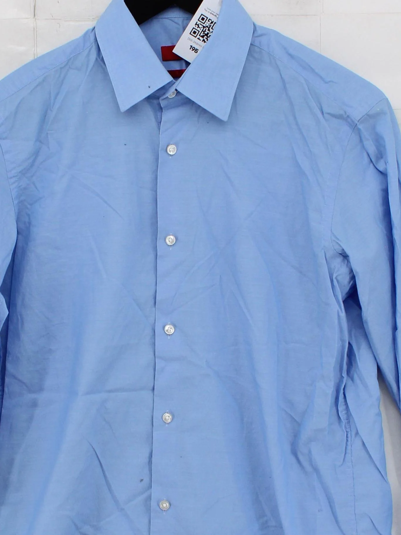 Hugo Boss Men's Shirt Chest: 38 in Blue 100% Cotton Basic - Image 3