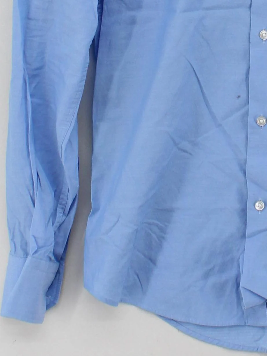 Hugo Boss Men's Shirt Chest: 38 in Blue 100% Cotton Basic - Image 4