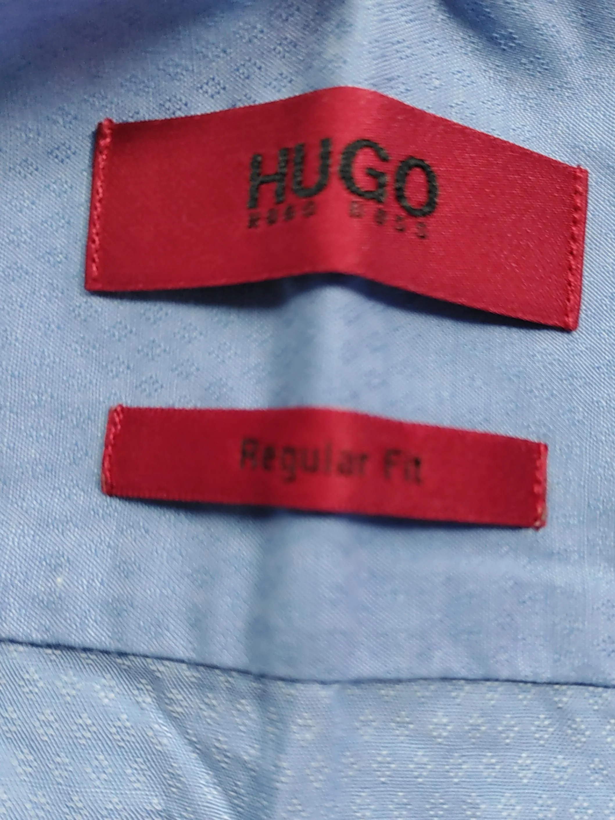 Hugo Boss Men's Shirt Chest: 38 in Blue 100% Cotton Basic - Image 5