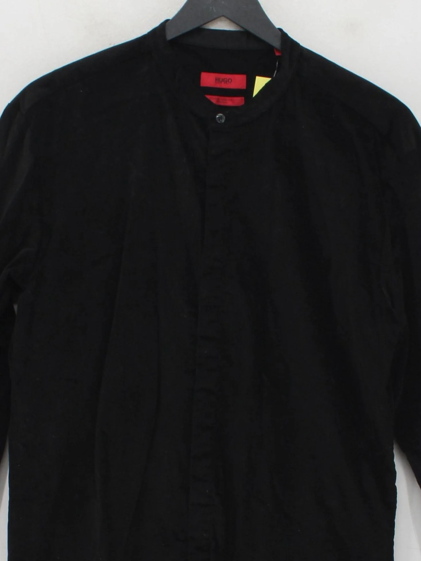 Hugo Boss Men's Shirt M Black Cotton with Elastane Basic - Image 3
