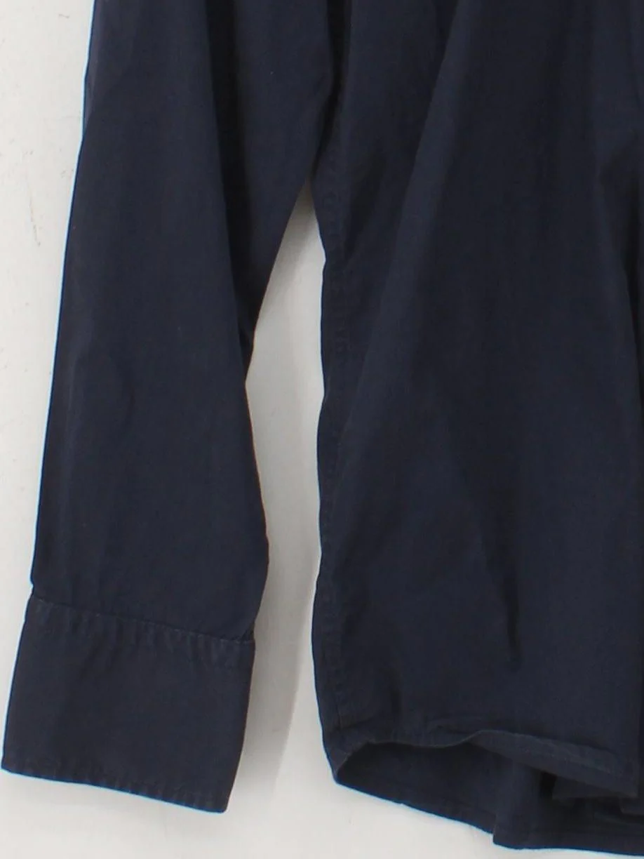 Hugo Boss Men's Shirt M Blue Cotton with Elastane Basic - Image 4
