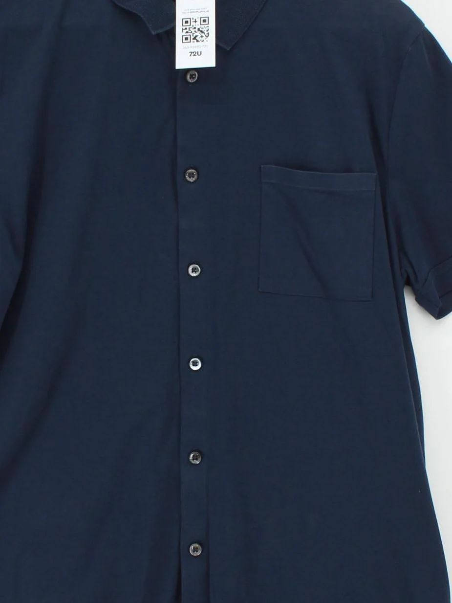 Hugo Boss Men's Shirt XL Blue 100% Cotton Basic - Image 3