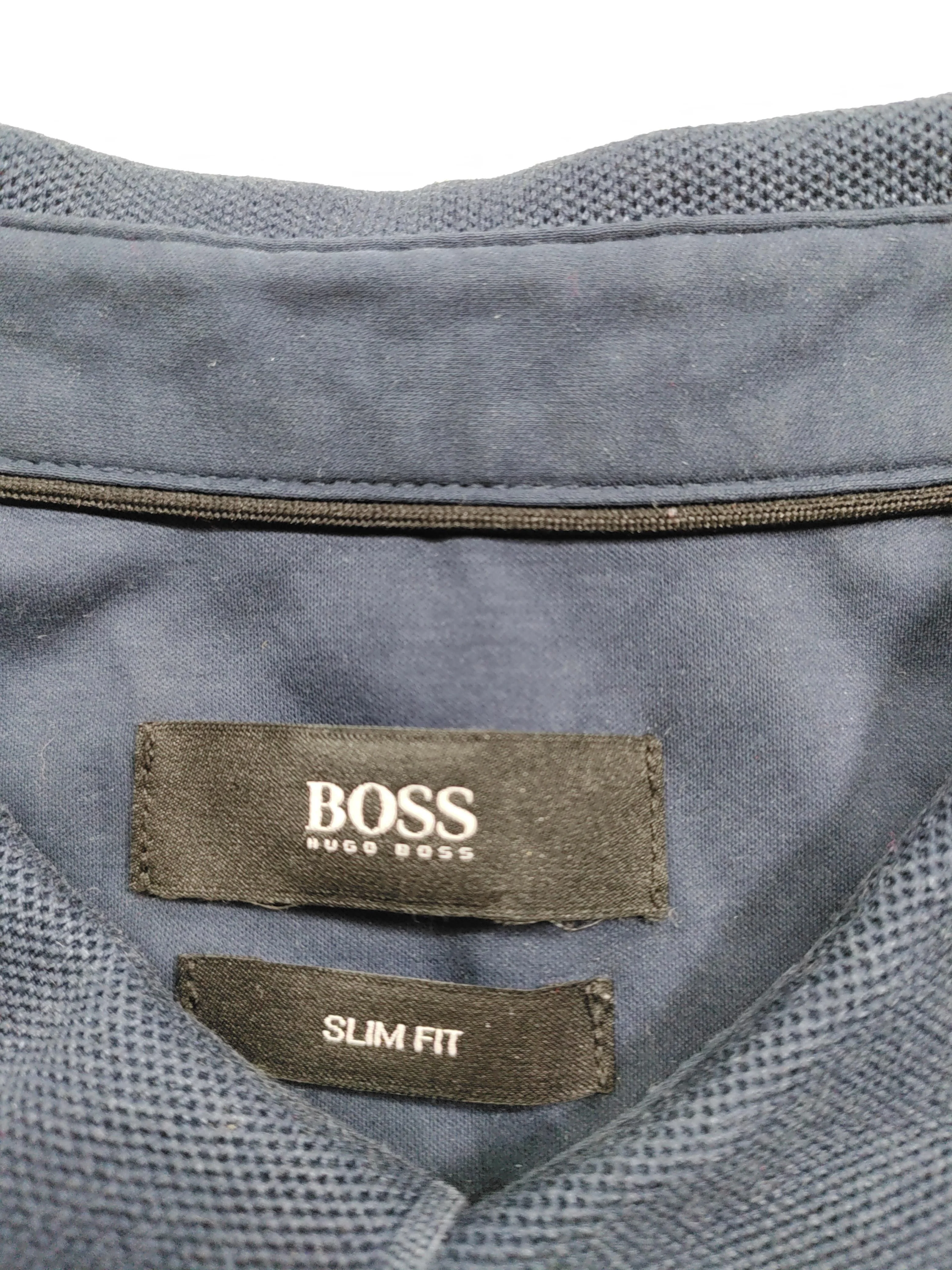 Hugo Boss Men's Shirt XL Blue 100% Cotton Basic - Image 5