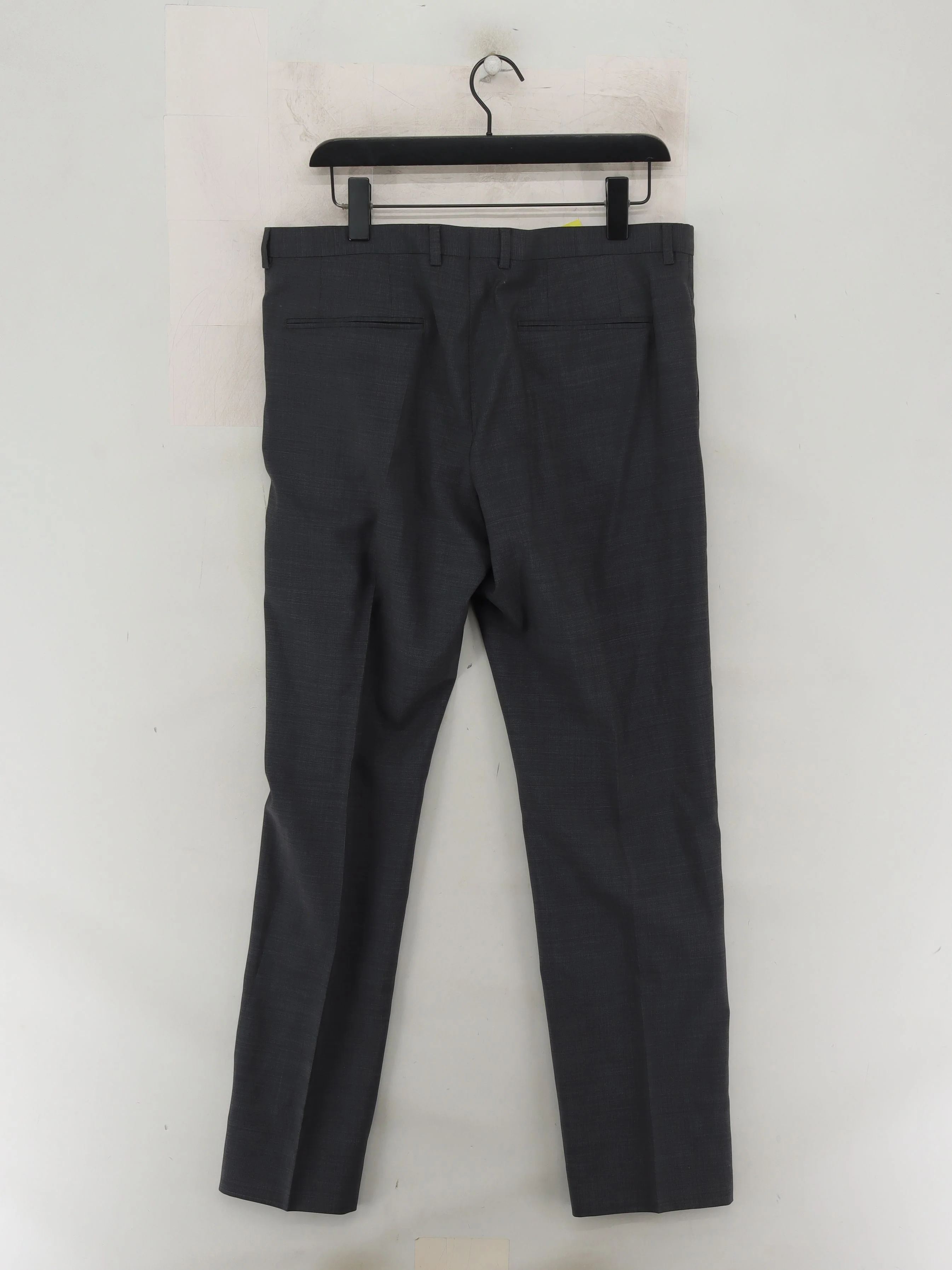 Hugo Boss Men's Suit Trousers M Grey 100% Other Straight Dress Pants - Image 2