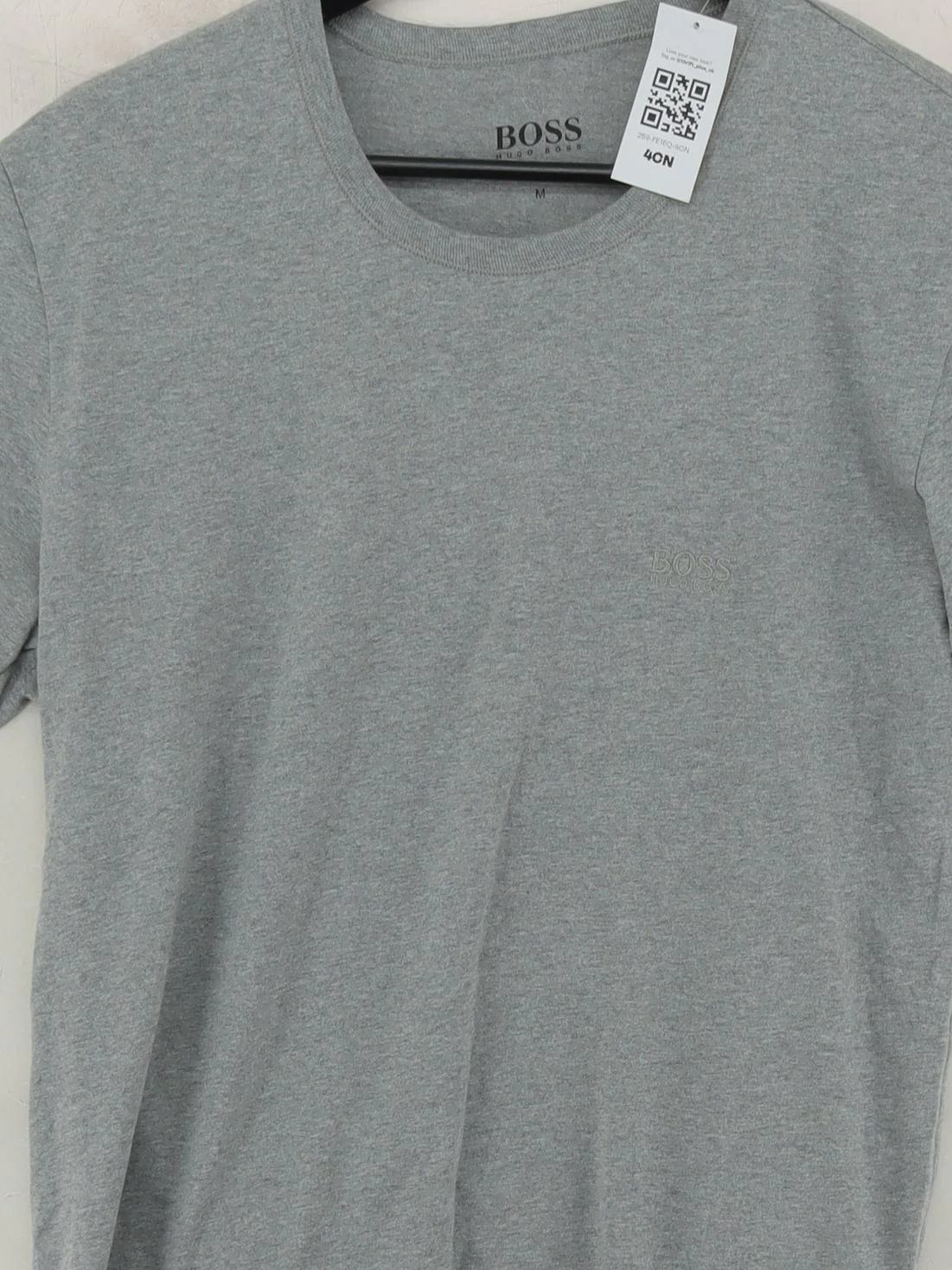 Hugo Boss Men's T-Shirt M Grey 100% Cotton Basic - Image 3