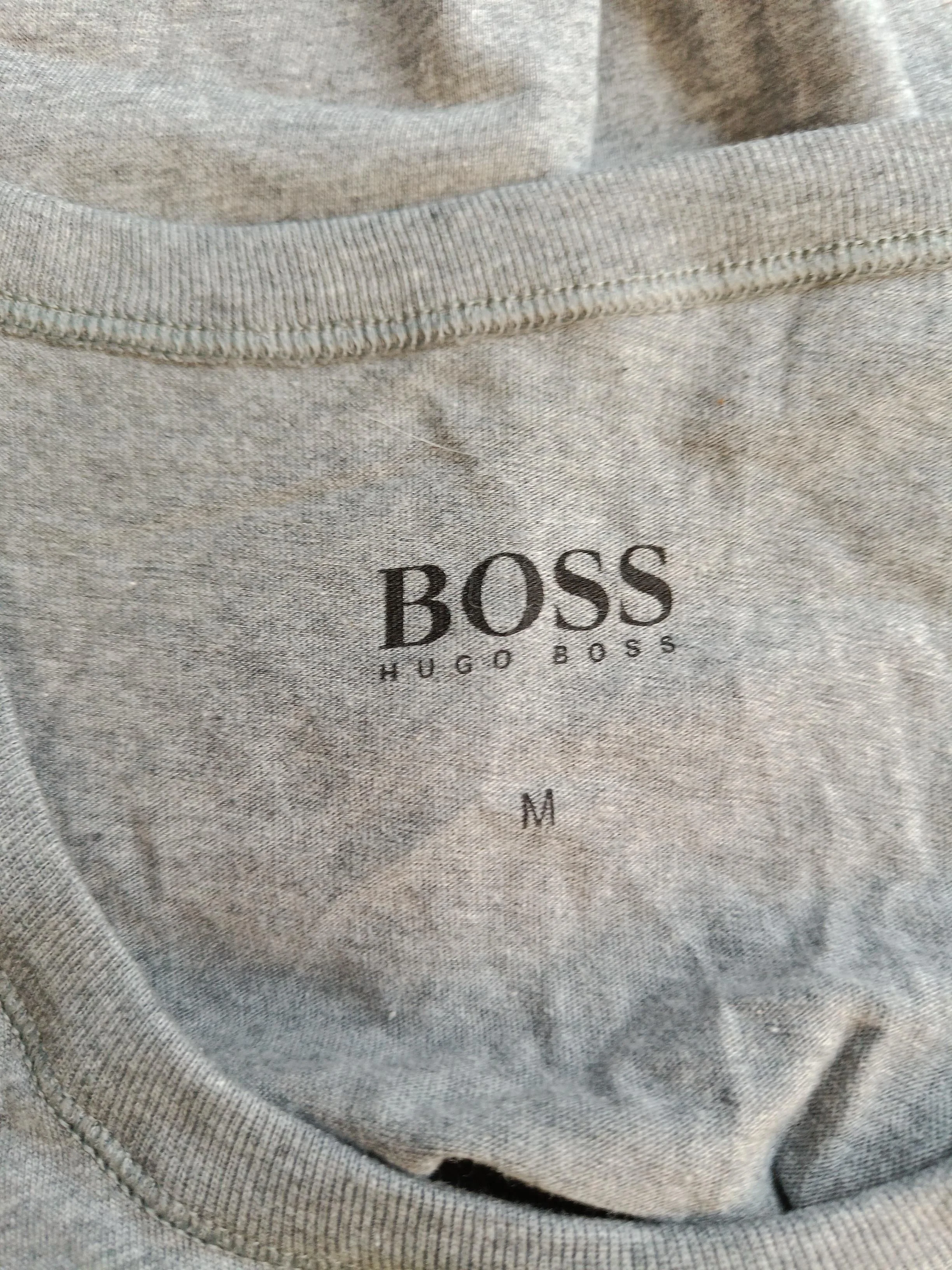 Hugo Boss Men's T-Shirt M Grey 100% Cotton Basic - Image 5