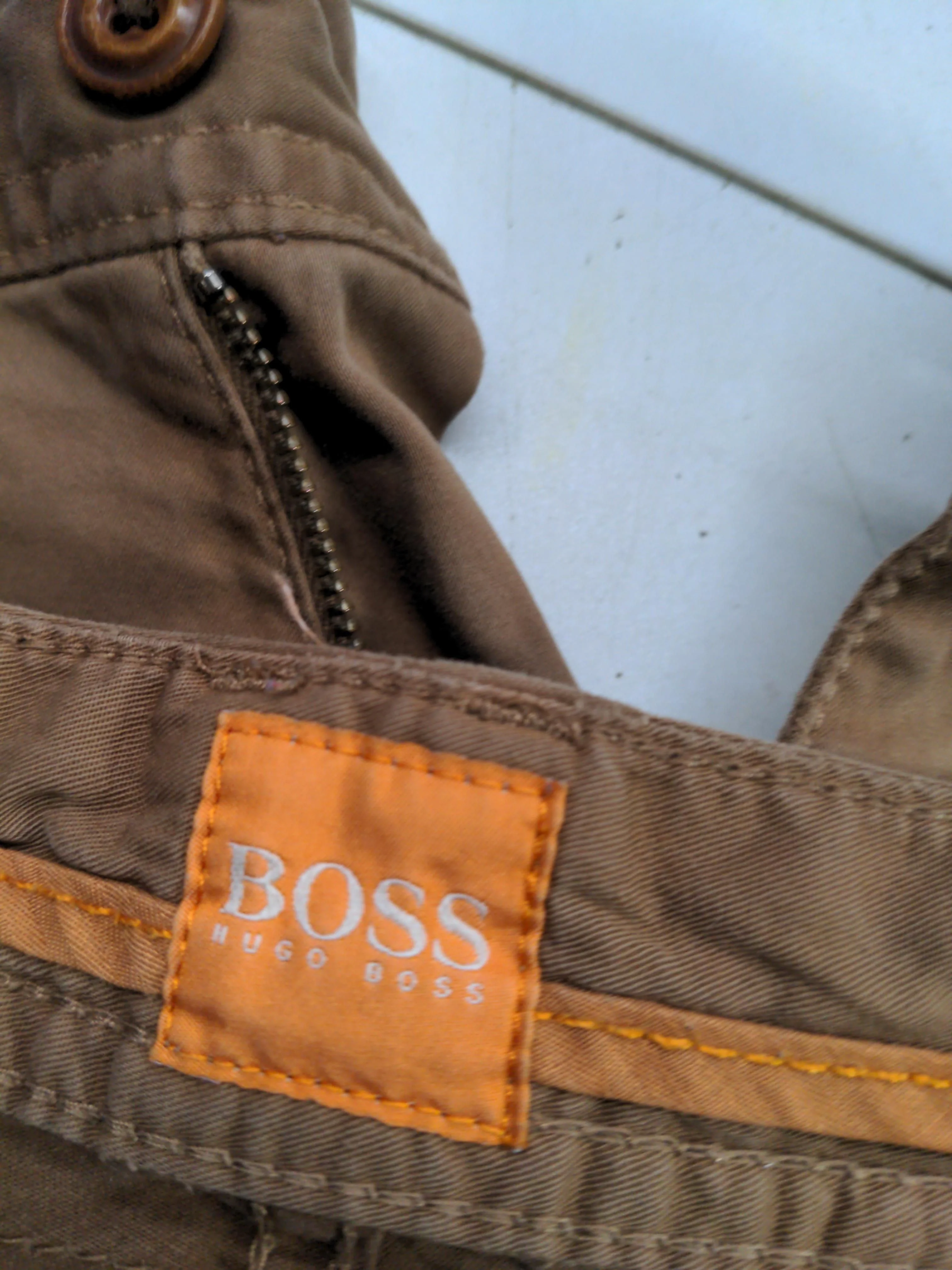 Hugo Boss Men's Trousers W 33 in Tan Cotton with Elastane Chino - Image 5