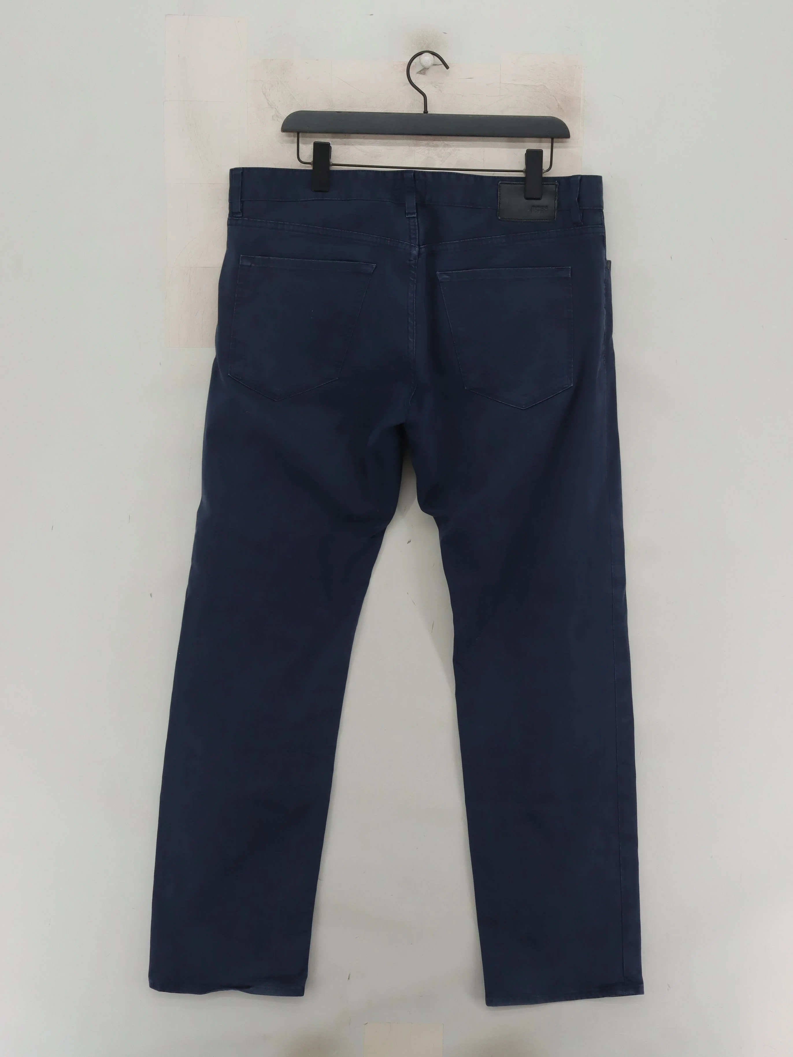 Hugo Boss Men's Trousers W 36 in Blue Cotton with Elastane Straight Chino - Image 2