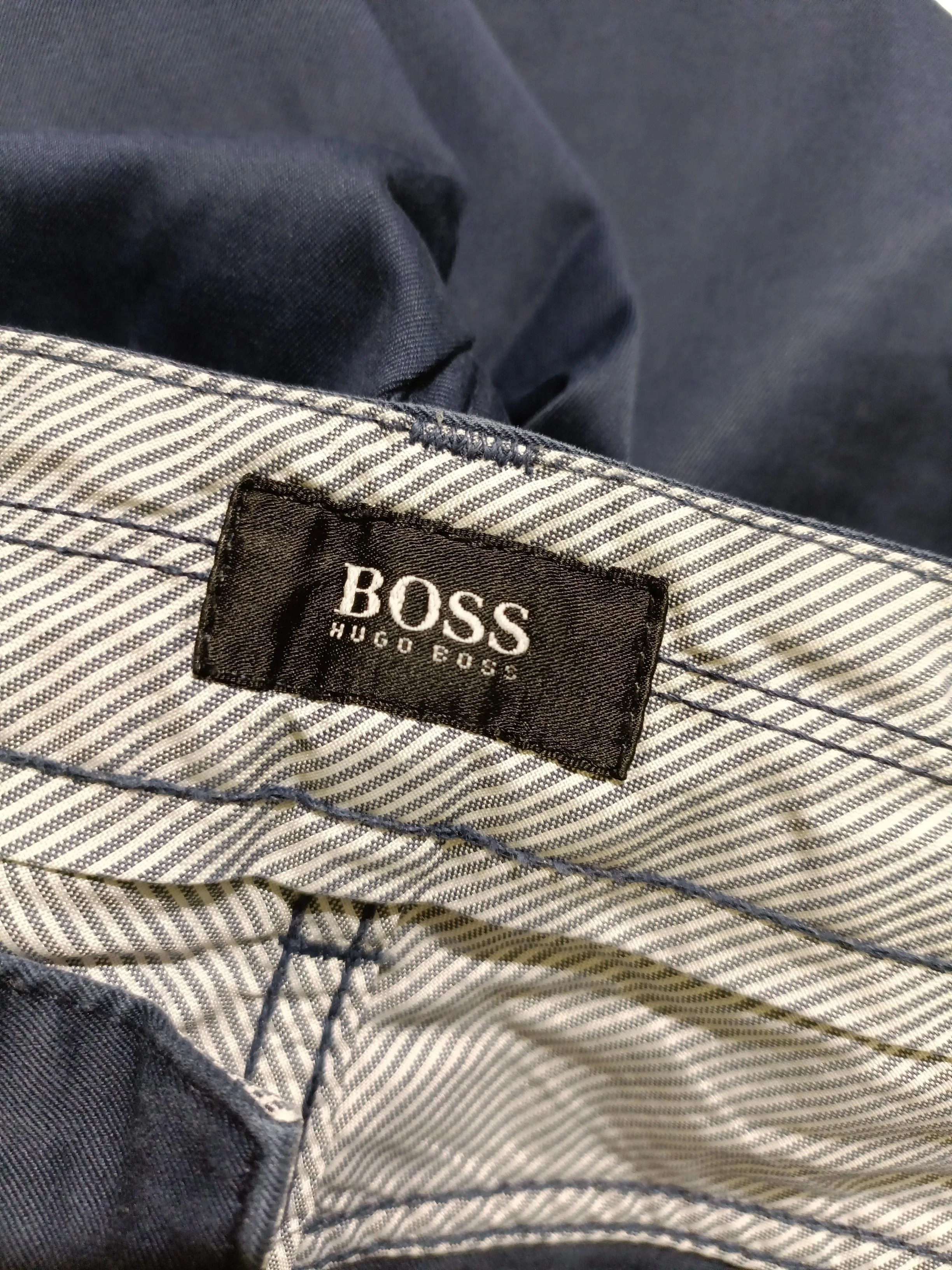 Hugo Boss Men's Trousers W 36 in Blue Cotton with Elastane Straight Chino - Image 5