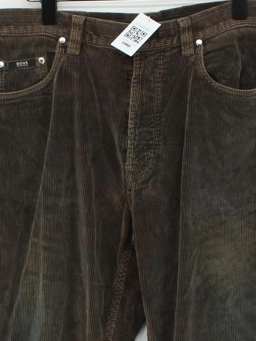 Hugo Boss Men's Trousers W 36 in Brown 100% Cotton Straight Chino - Image 3