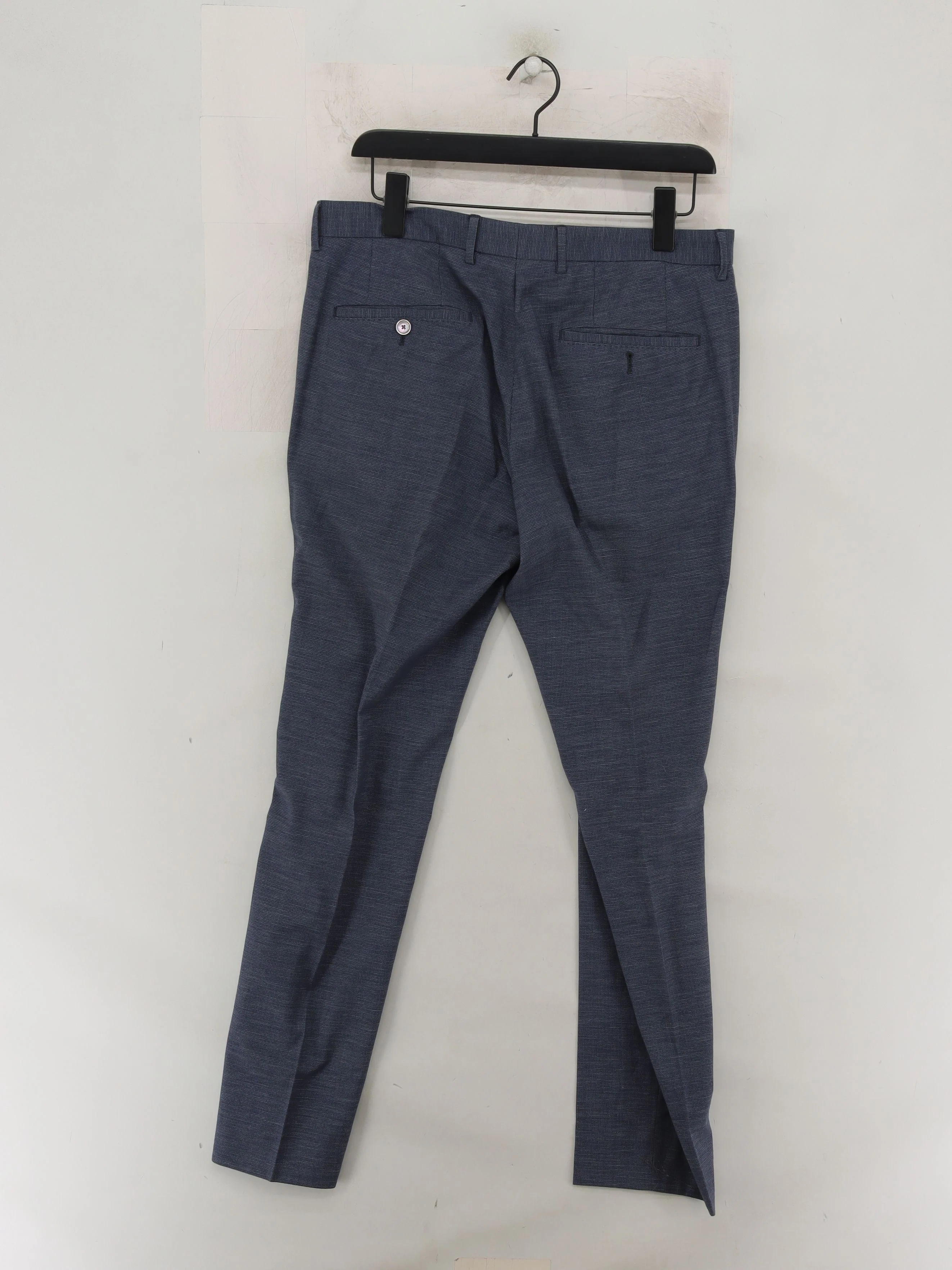 Hugo Boss Men's Trousers W 38 in Blue Wool with Cotton, Viscose, Acetate Chino - Image 2